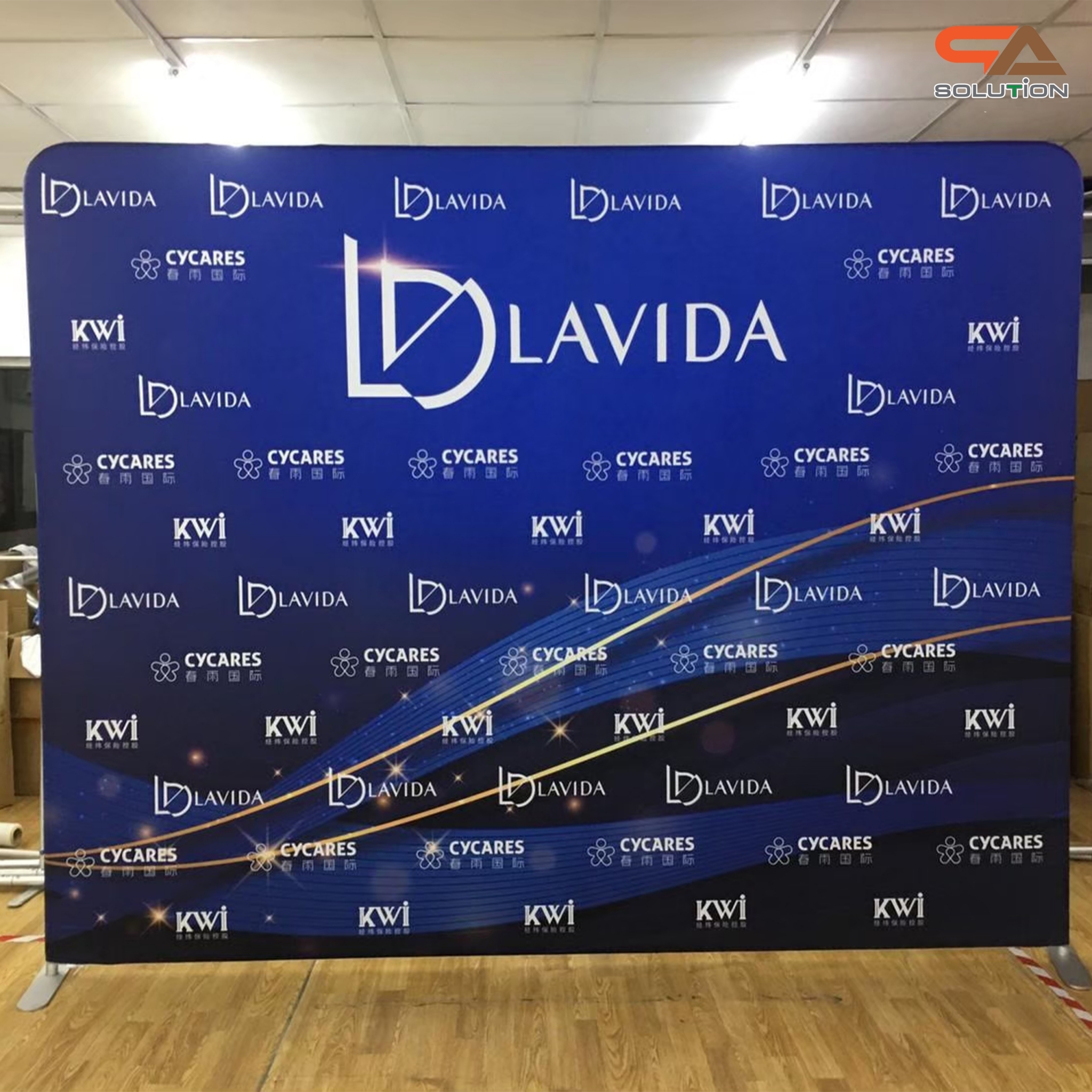 CLEARANCE SALE! แบคดรอปผ้า Fabric Backdrop รุ่นตรง ขนาด (W)244 x (H)226 cm. โครงอะลูมิเนียมถอดประกอบได้ แถมกระเป๋า ฟรี!