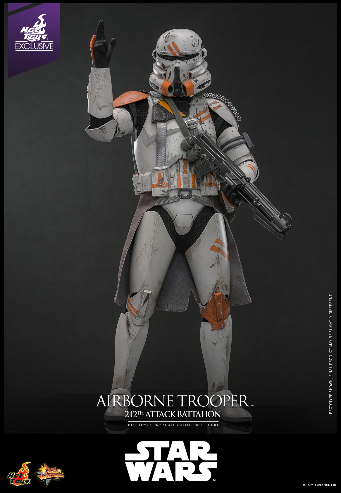 Hot Toys MMS794 Star Wars: Episode III Revenge of the Sith - Airborne Trooper (212th Attack Battalion) [Hot Toys Exclusive]