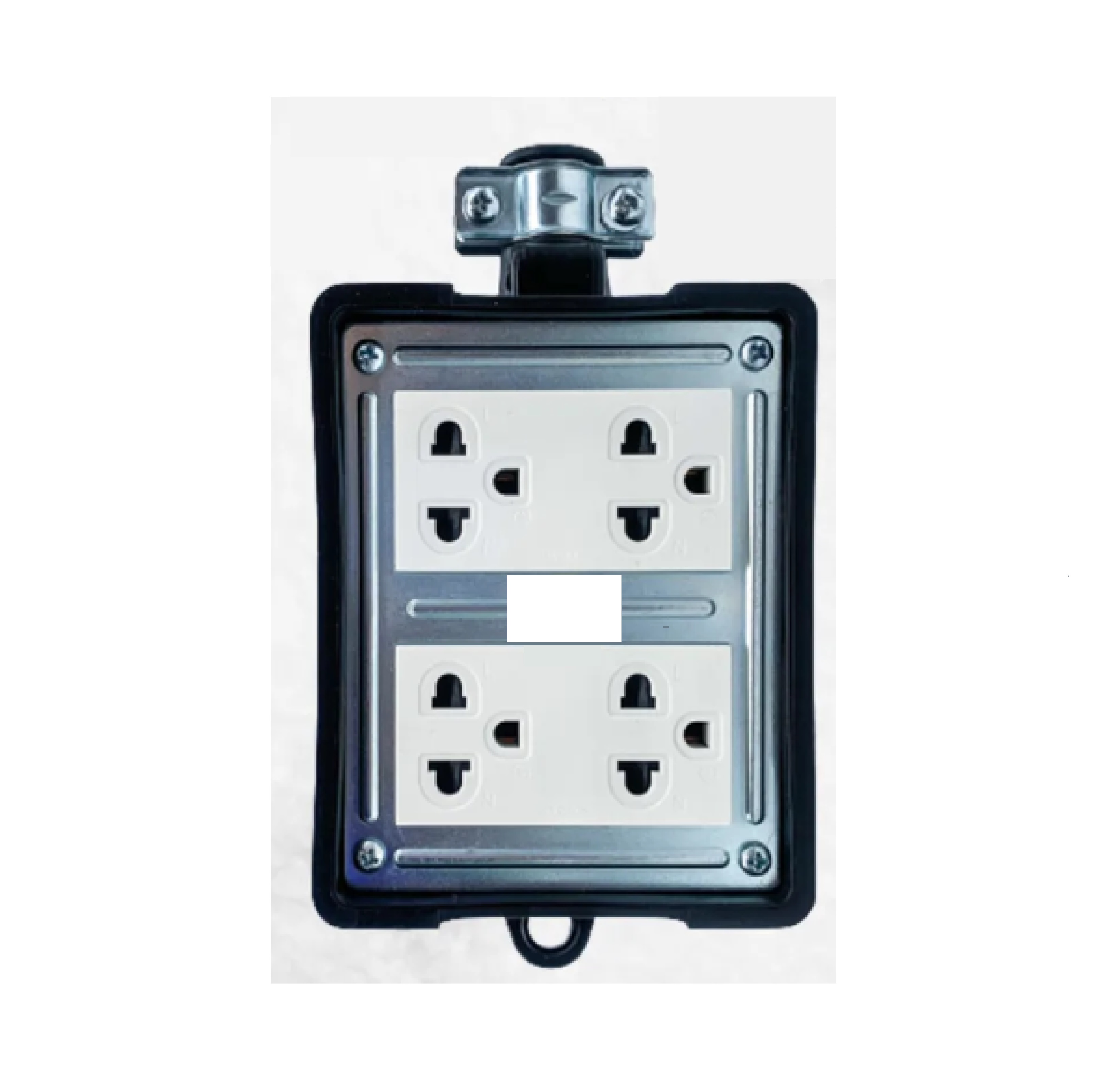 Nano บ็อกยางพร้อมเต้ารับ 4ช่อง 16A 250VAC+เมนสวิตซ์พร้อมสายไฟยาว 5 10 20เมตร