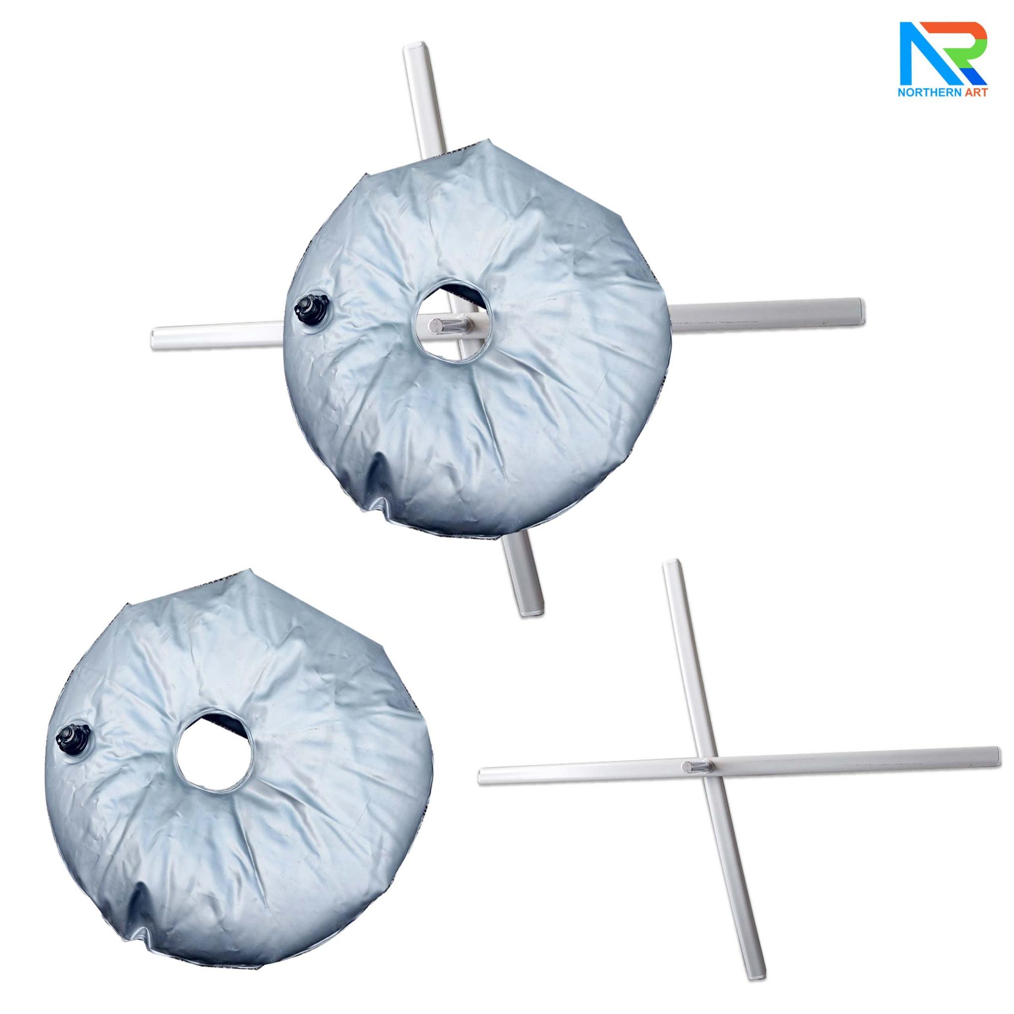 ฐานธงชายหาด ฐานเหล็ก ฐานน้ำ ถุงน้ำ อุปกรณ์เสริม เพื่อให้มั่นคงแข็งแรงยิ่งขึ้น