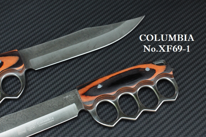 มีด COLUMBIA ใบตายการ์ดเหล็ก รุ่น XF69-1