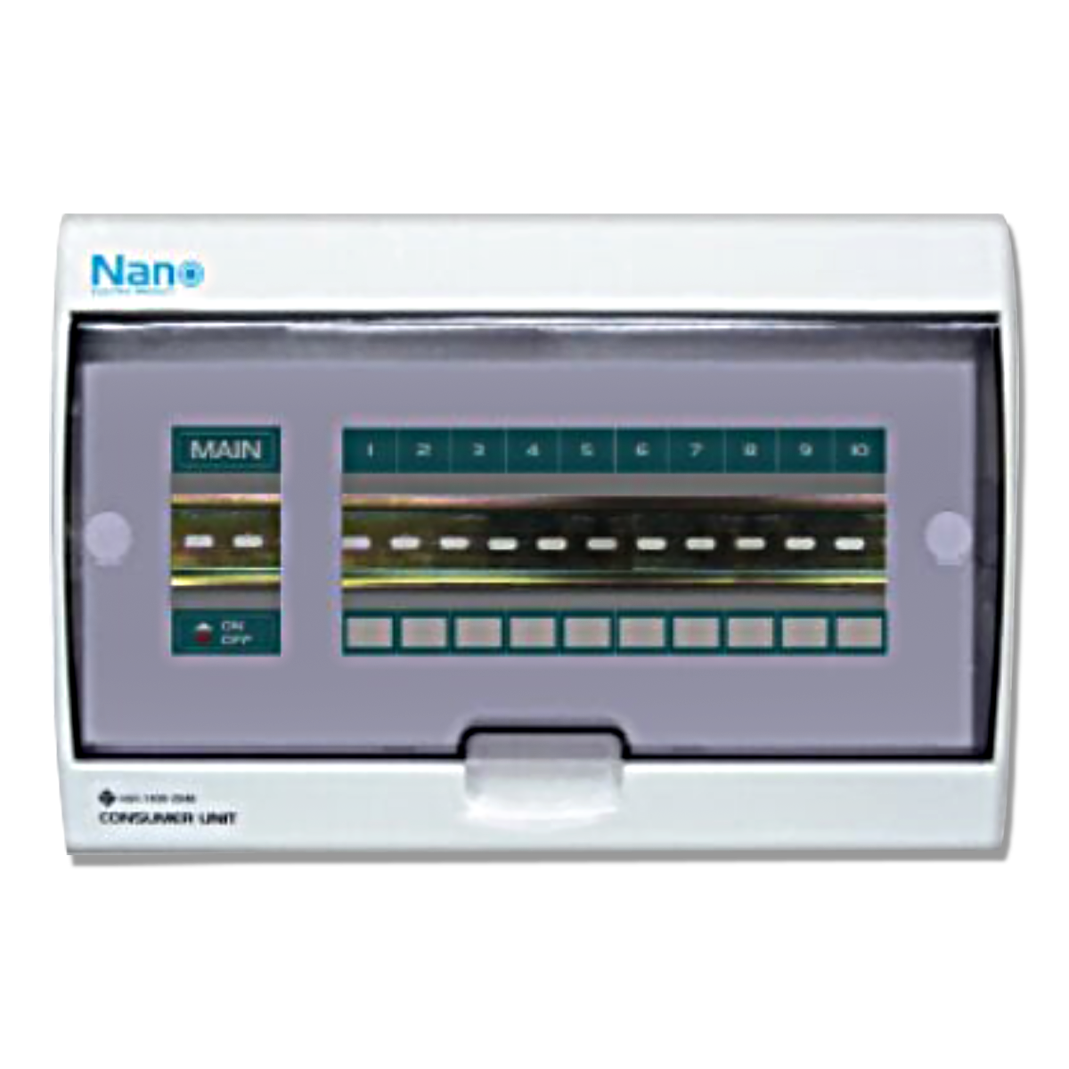 NANO ตู้คอนซูมเมอร์ยูนิต เมน + 10 ช่อง (ตู้เปล่า) รุ่น CU10