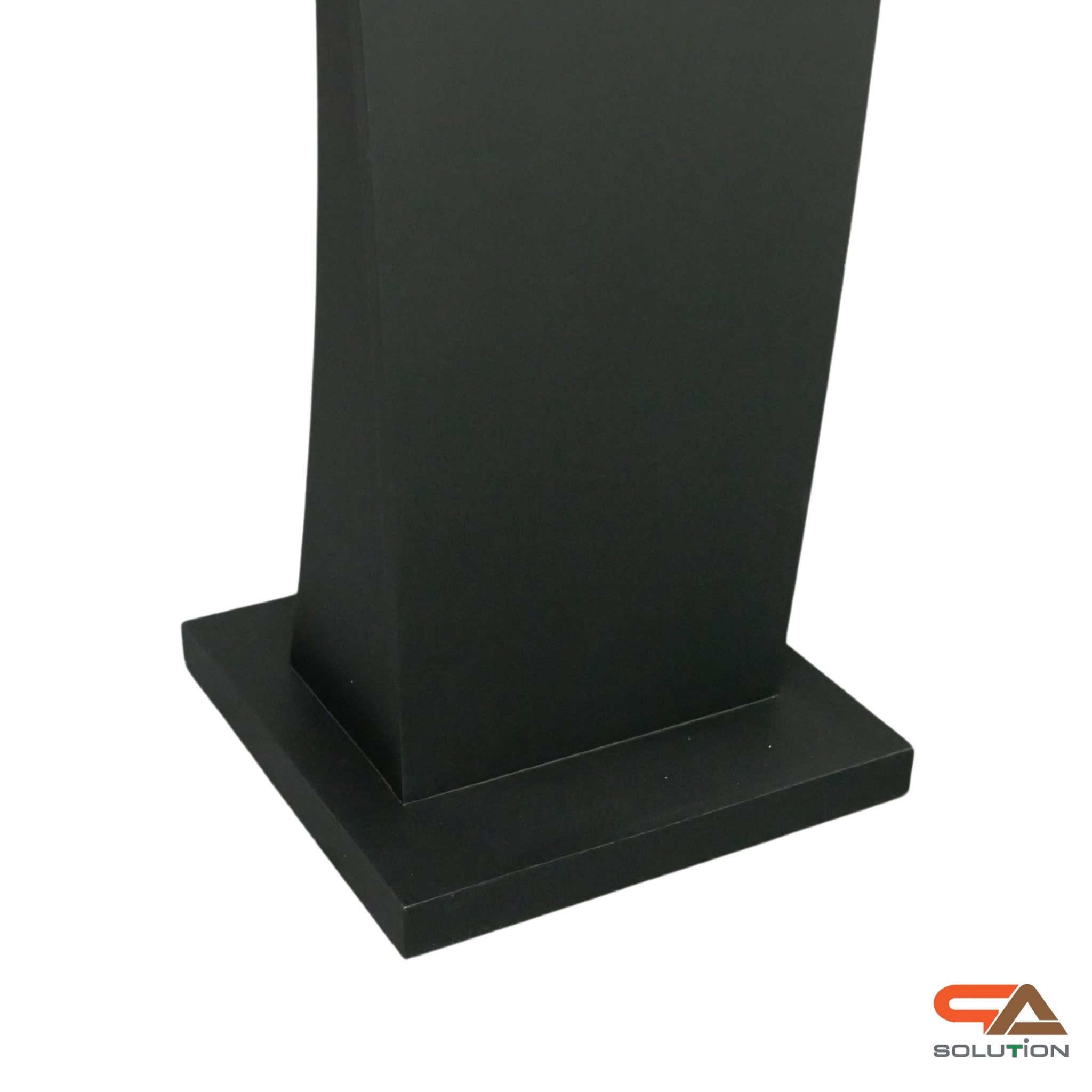 โพเดียมไม้ สีดำ ขนาด (W) 50 x (L) 40 x (H) 120ซม.TOP เอียง พร้อมชั้นวางของ