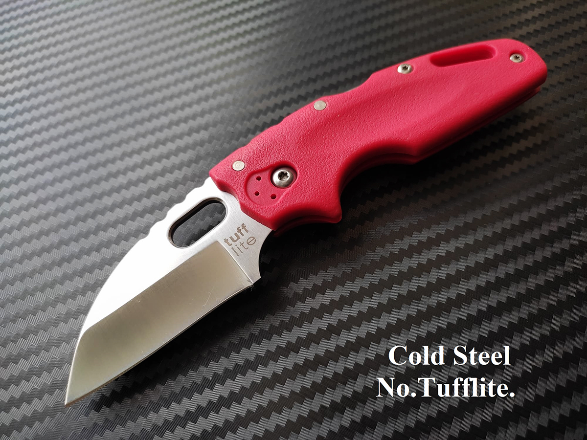 cold steel No.TUFF LITE ใบมีด JAPANESE STEEL AUS8A ( AAA ) สีแดง