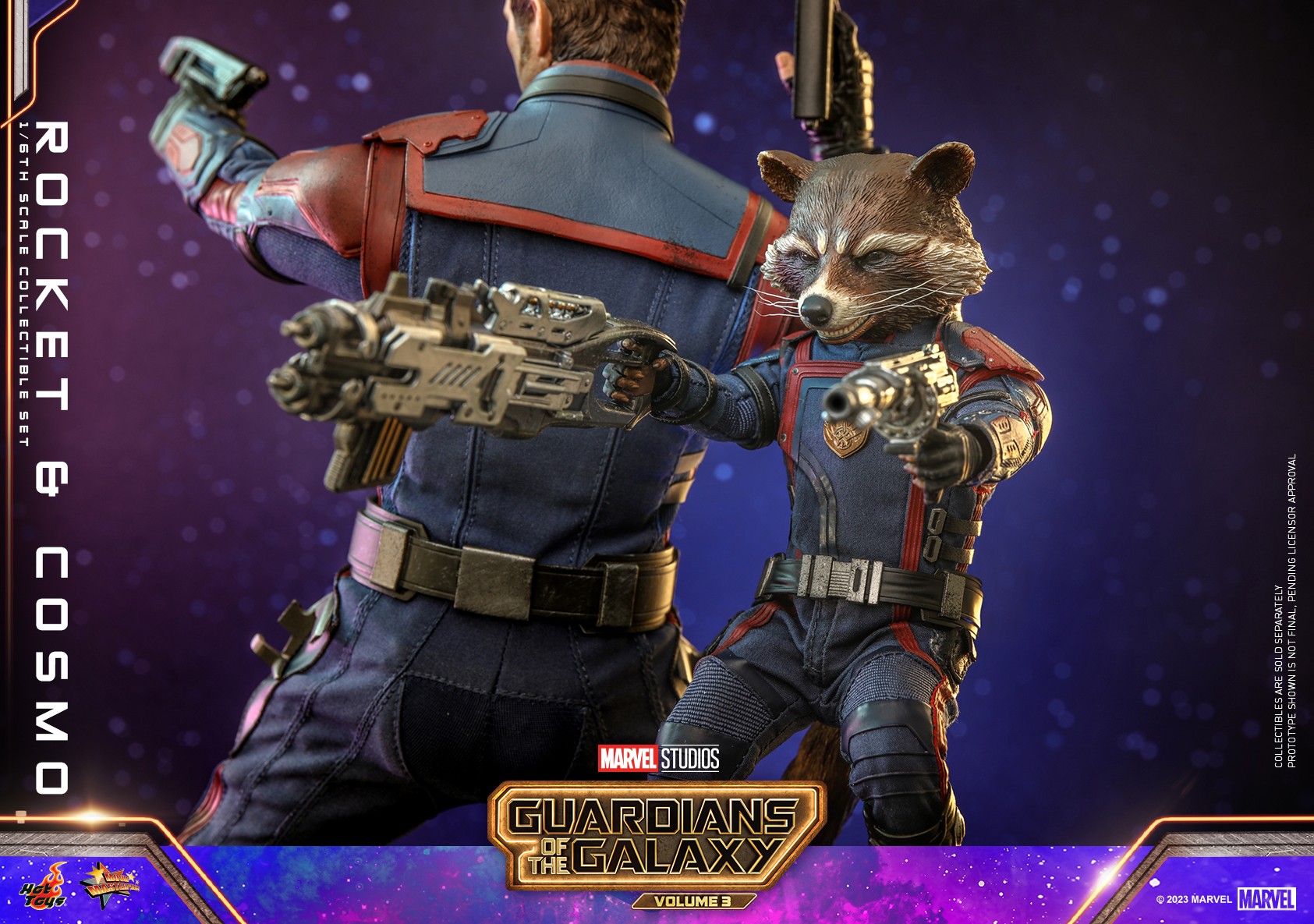 Hot Toys MMS708 1/6 Guardians of the Galaxy Vol. 3 - Rocket and Cosmo