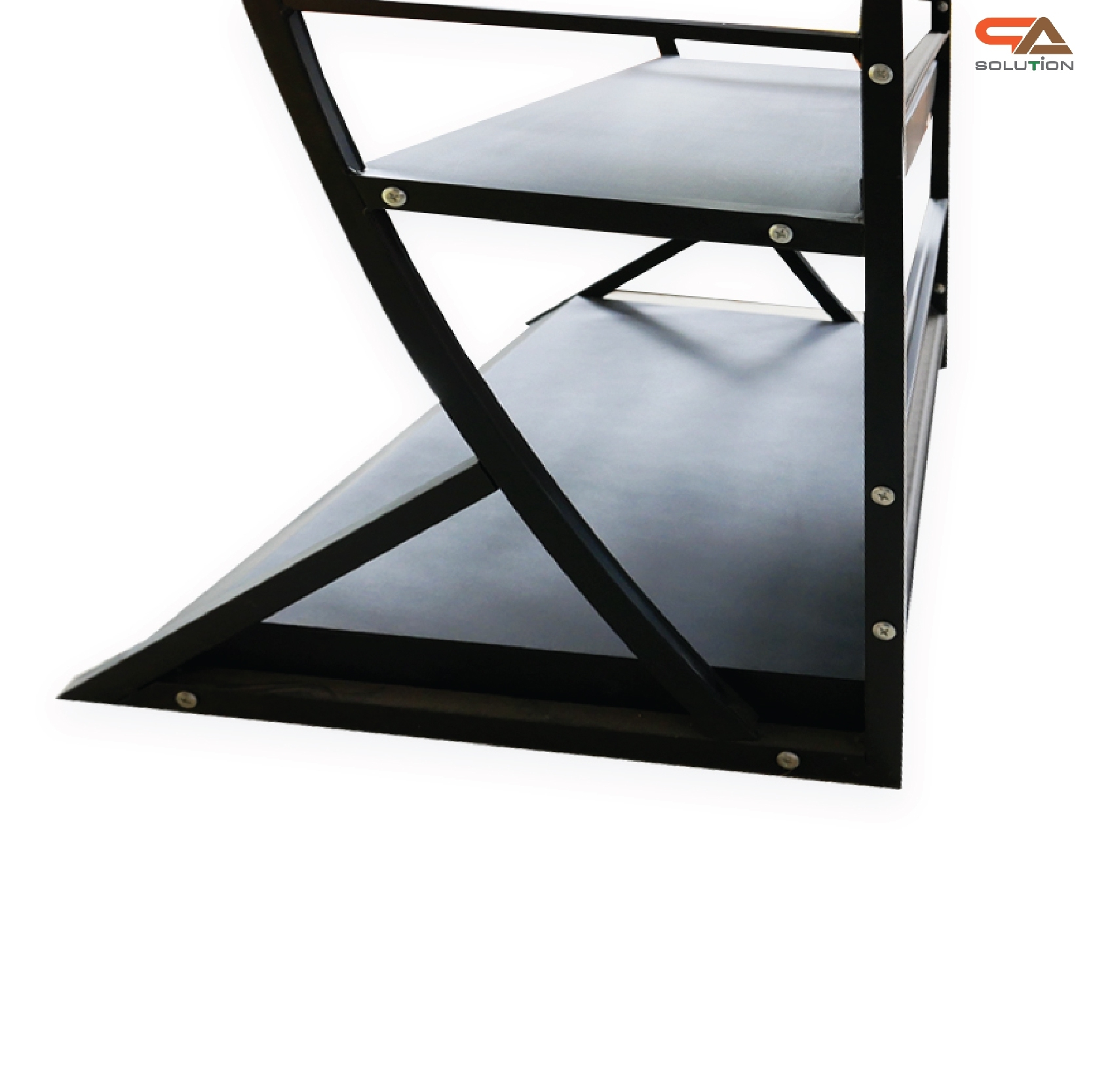 ชั้นวางสินค้าเหล็ก 4ชั้น สีดำขนาด(W)70 x (D)45 x (H)170 cm.(ถอดประกอบได้) แข็งแรง รับน้ำหนักได้ดี