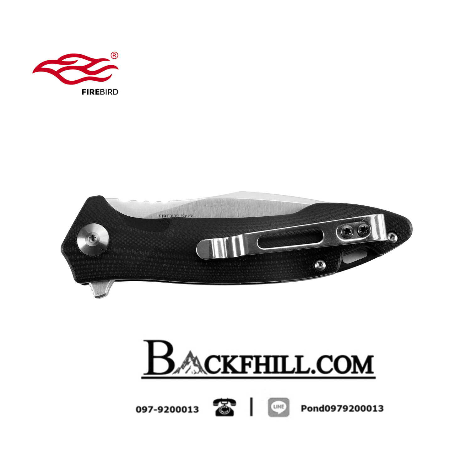 มีดพับ Ganzo กานโซ่ รุ่น FH51-BK / D2 Steel / ของแท้ 100%