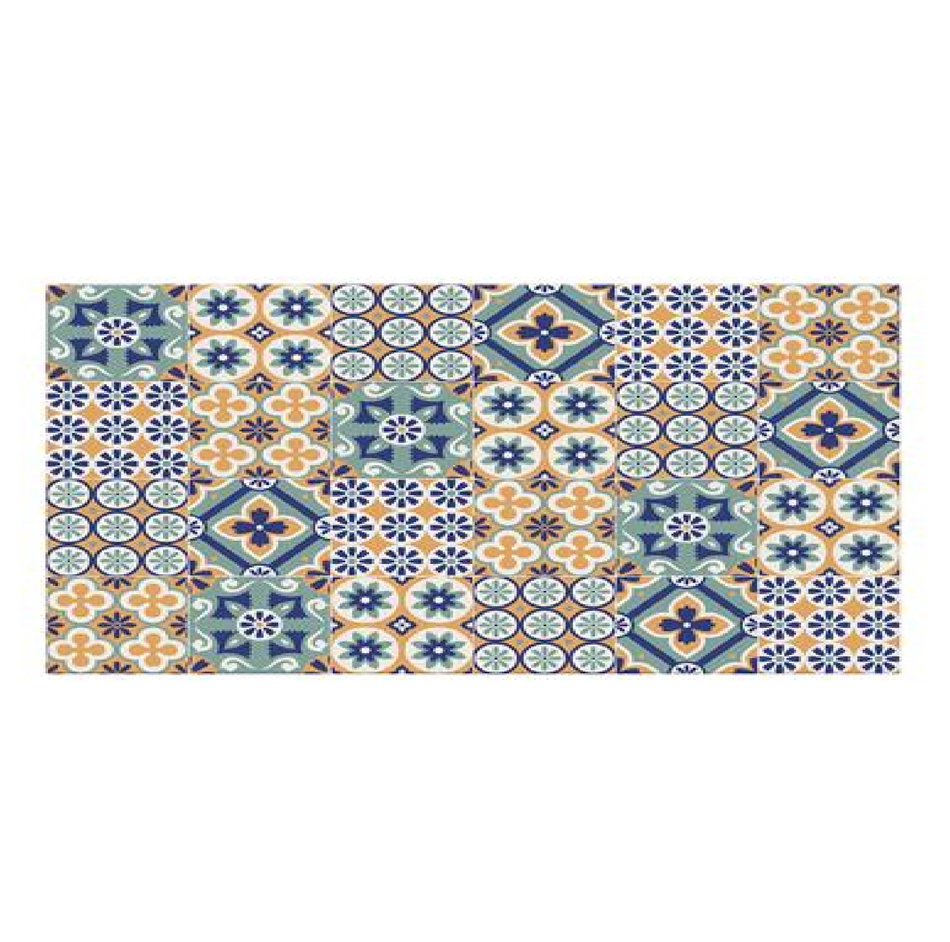 กระเบื้องผนัง KASSA รุ่น KS-INW232 โยฮัน ขนาด 30 x 45 ซม. (กล่อง 7 แผ่น) สีส้ม - เขียว Random