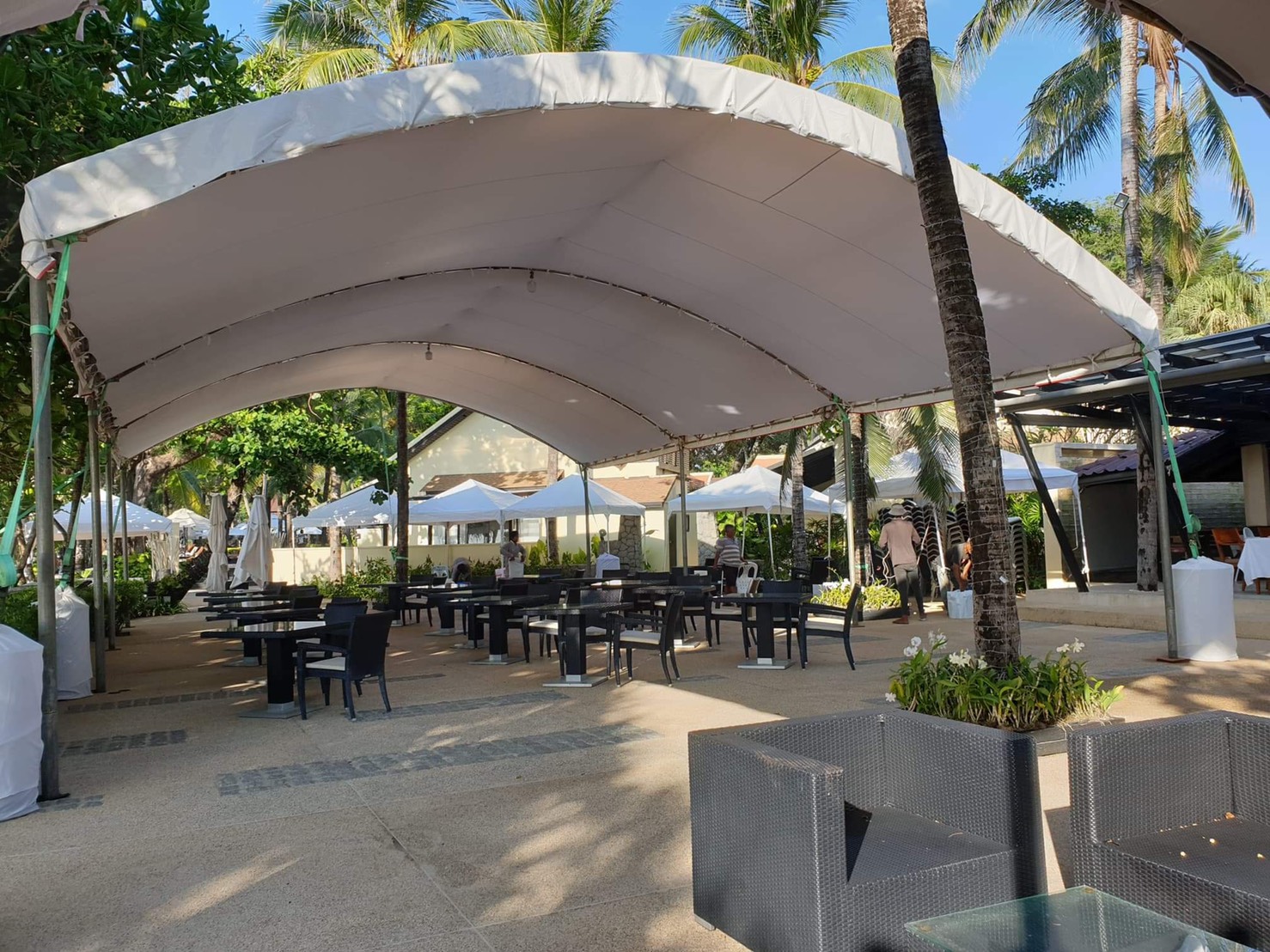 เต็นท์โดม 10 เมตร ความยาวเพิ่ม/ลดขนาดตามความต้องการ