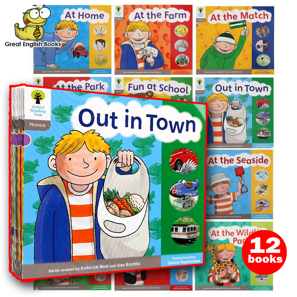 พร้อมส่ง Oxford Reading Tree: Level 1: Floppy's Phonics: Sounds and Letters: Pack of 12 books