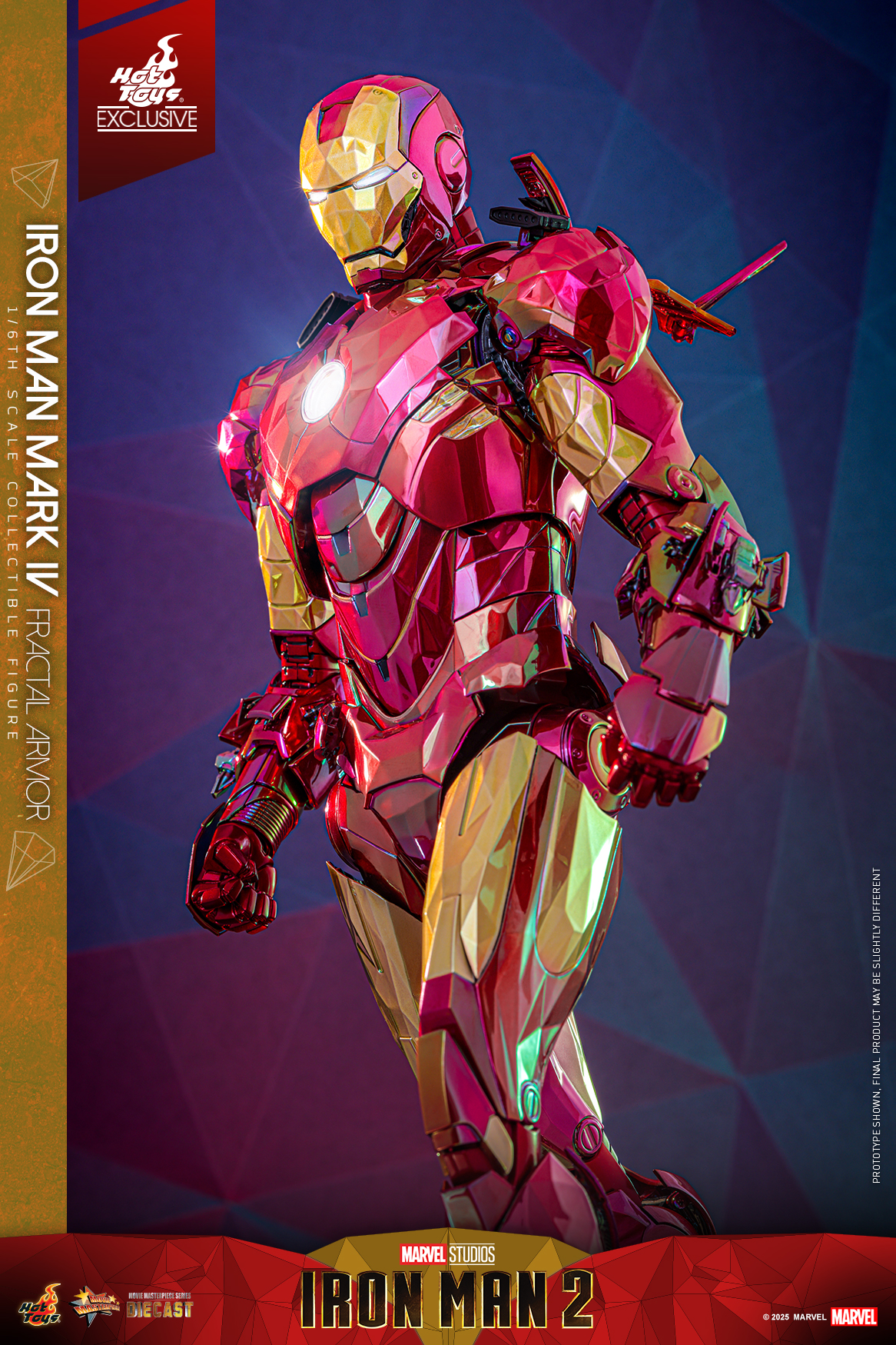Hot Toys MMS792D70 Iron Man 2 - Iron Man Mark IV (Fractal Armor) [Hot Toys Exclusive]