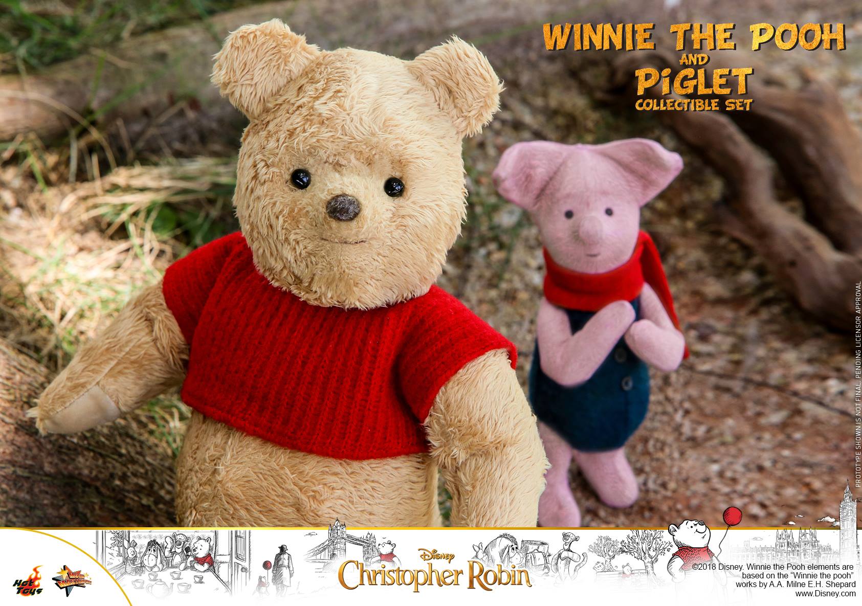 Hot Toys MMS503 CHRISTOPHER ROBIN - WINNIE THE POOH AND PIGLET