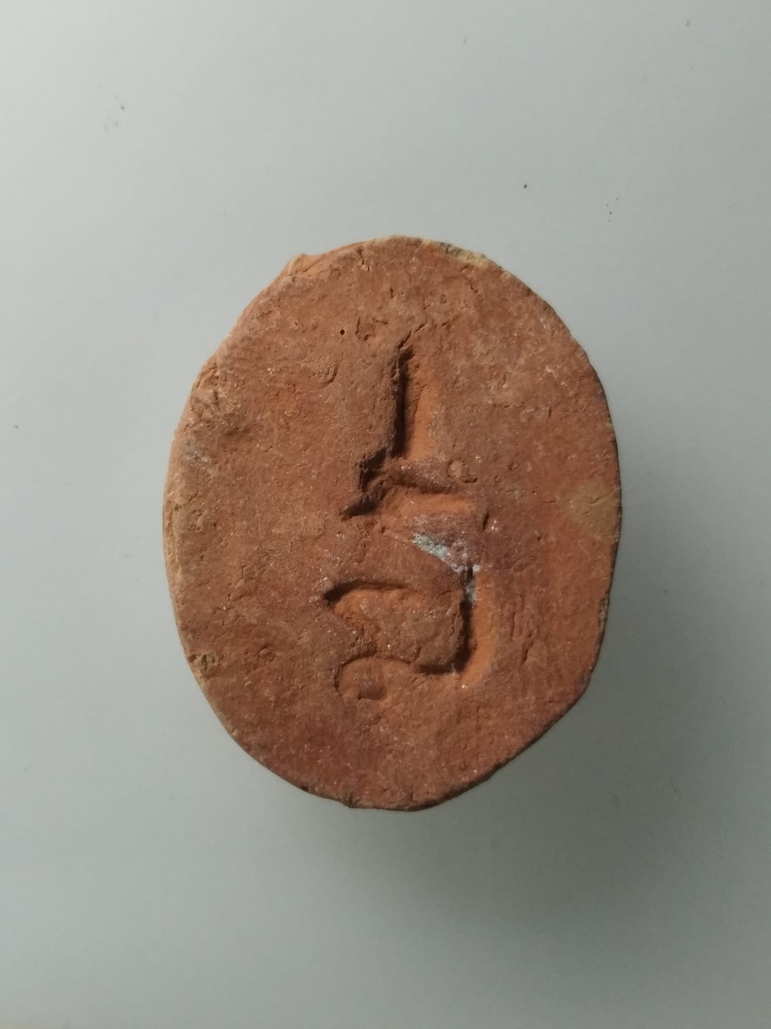 H001 สาริกาคู่เนื้อดิน ครูบากฤษณะ สำนักสงฆ์เวฬถวัน นครราชสีมา หลังมีรอยจารเปียก