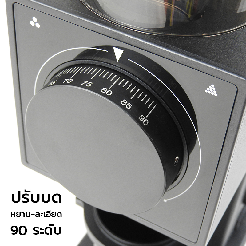 APRESSO เครื่องบด (CF64V) เฟืองบด SSF 64 mm ปรับรอบได้ ลดไฟฟ้าสถิต