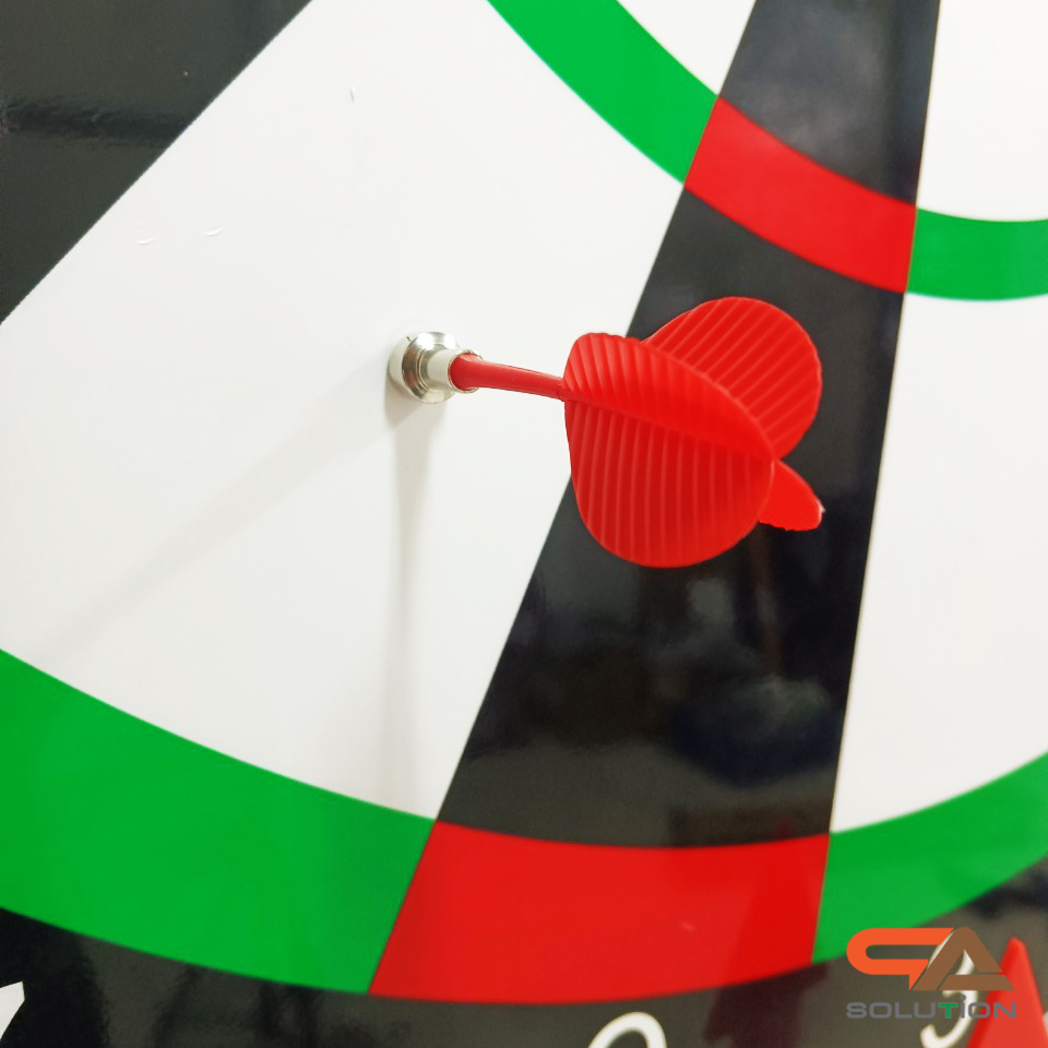 เกมส์ปาเป้าตั้งพื้น ขนาด 80 cm. หมุนได้ พร้อมลูกดอกแม่เหล็ก 10 อัน ปรับระดับสูงต่ำได้ตามความต้องการ ปลอดภัย จัดเก็บง่าย