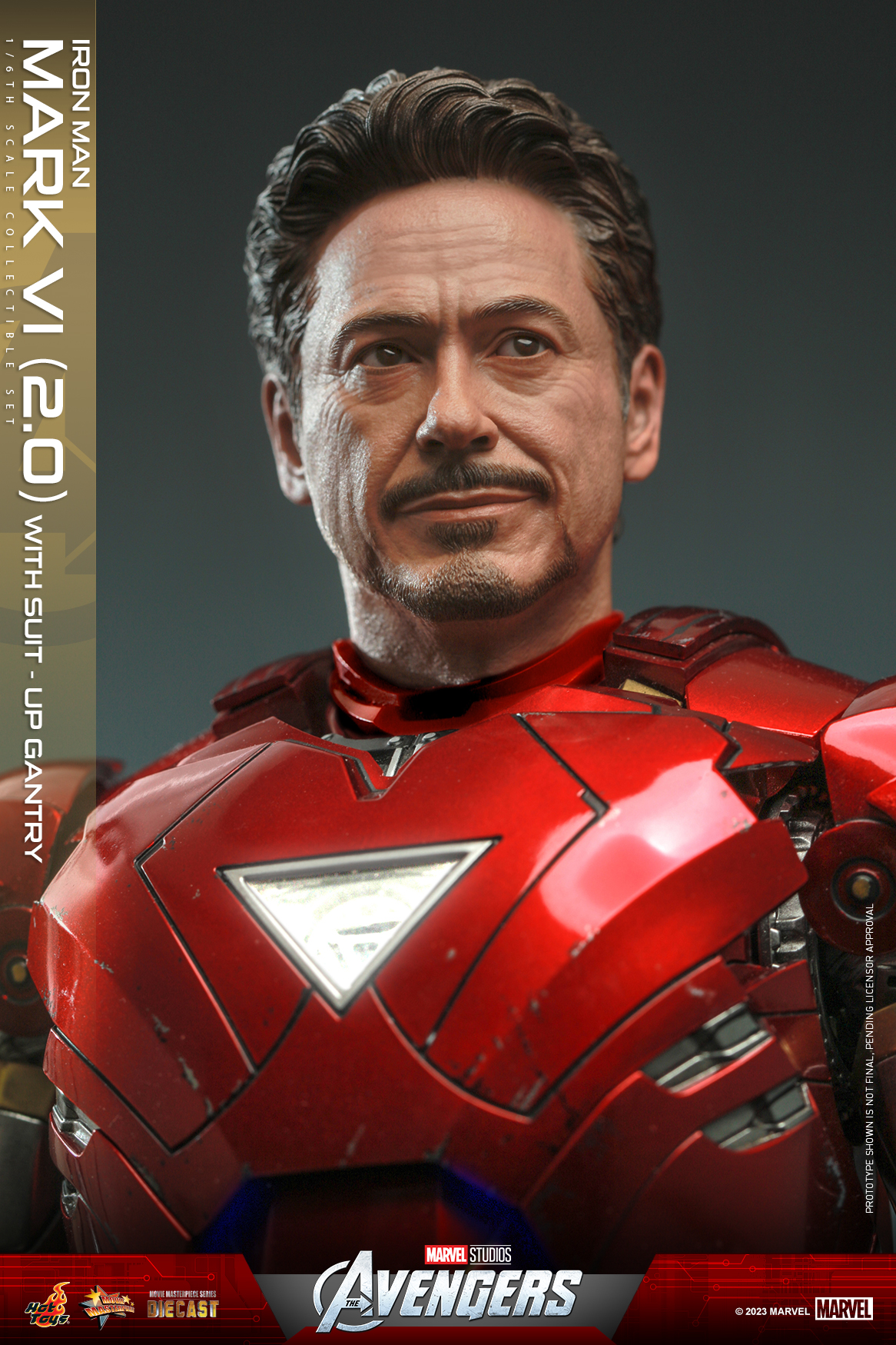 Hot Toys MMS688D53 1/6 The Avengers - Iron Man Mark VI (2.0) with Suit-Up Gantry