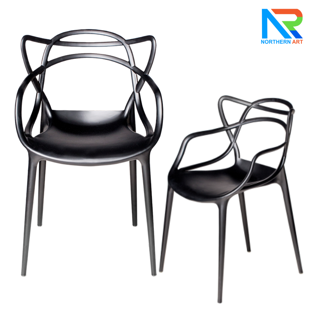 เช่าเก้าอี้ พลาสติกโพลีโพรพิลีน (PP) ทั้งตัว มี 2 สี สีขาวและสีดำ
