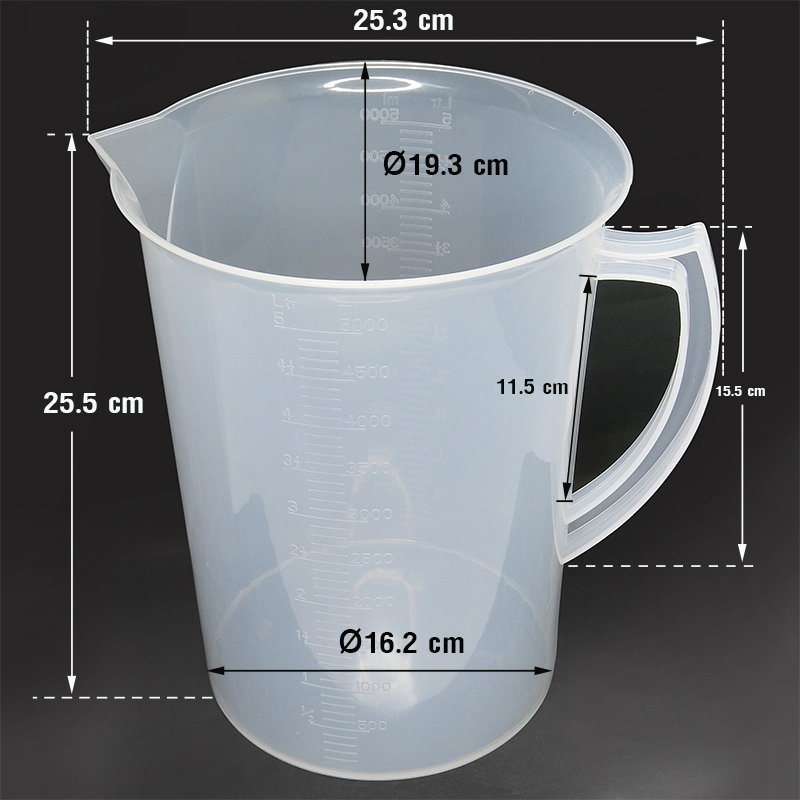 Plastic Measuring cups 5000 ml. 1610-441