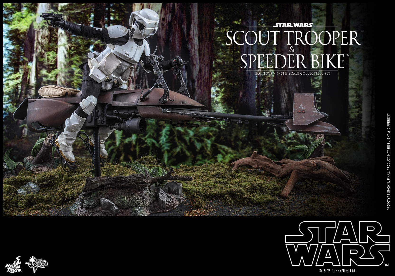 Hot Toys MMS612 1/6 Star Wars: Return of the Jedi - Scout Trooper and Speeder Bike