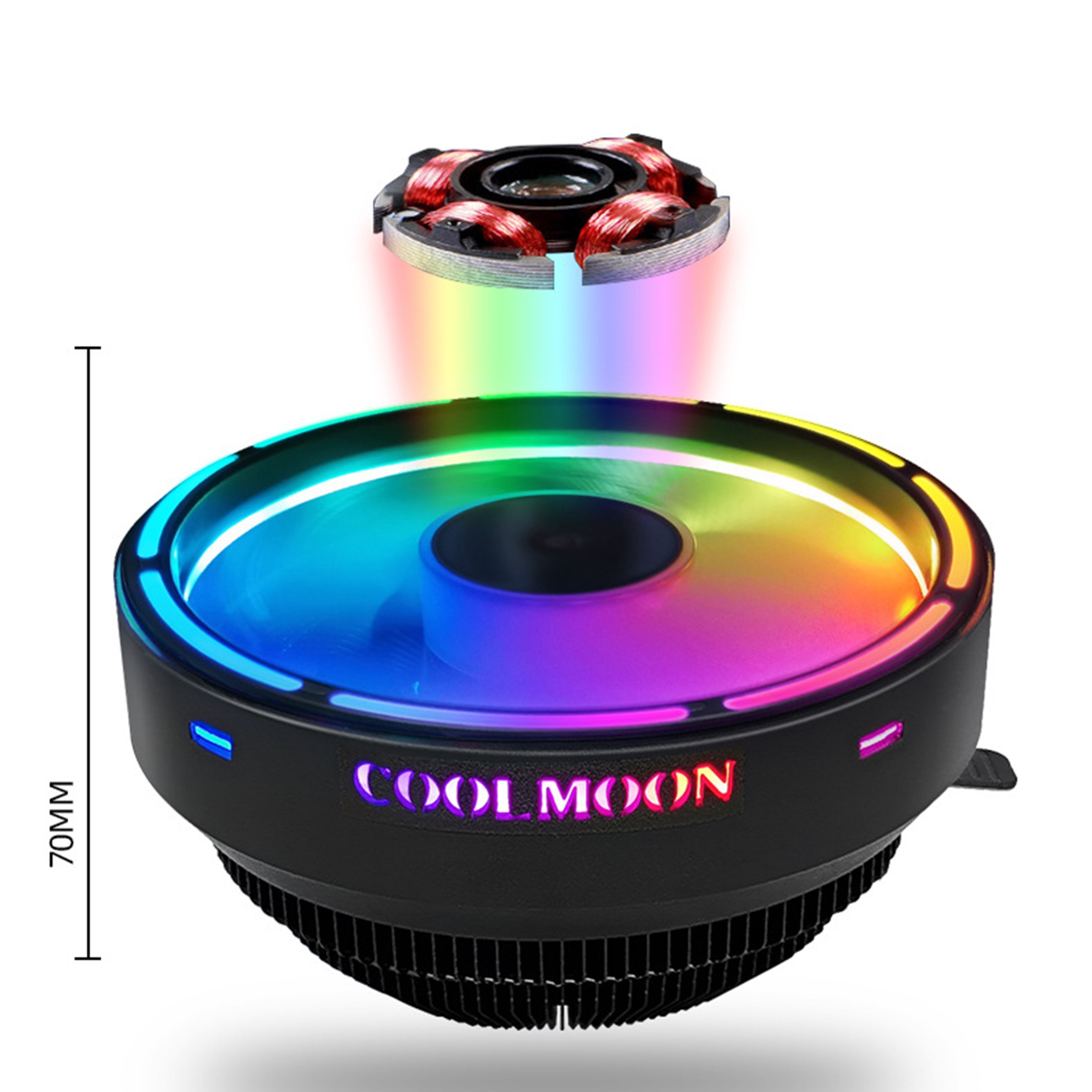 GLORYII CPU Cooler ฮีทซิงค์ระบายความร้อนCPU รองรับ intelและAMD ระบบไฟ Auto RGB