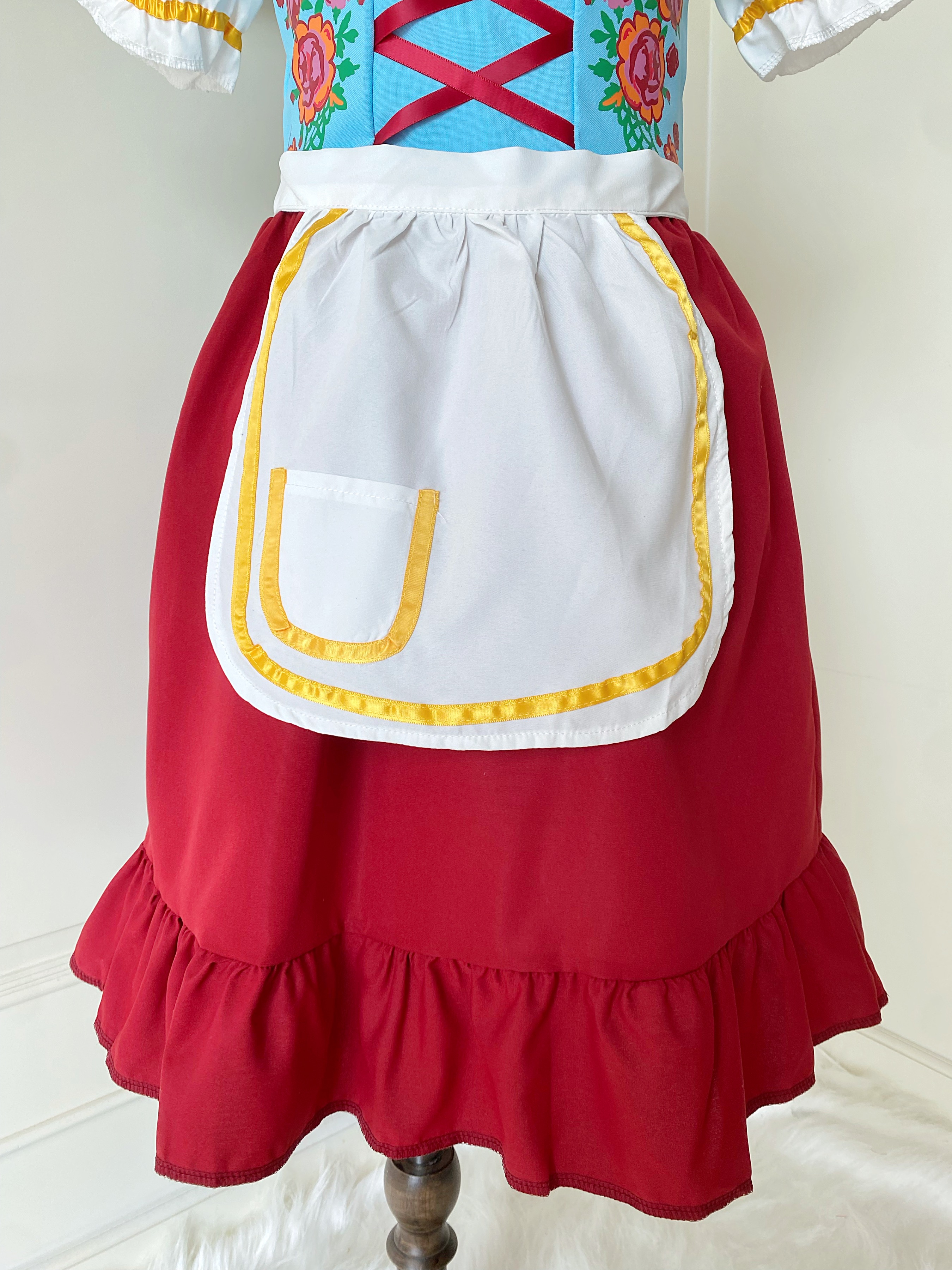 ชุดคอสเพลย์ ชุดประจำชาติเยอรมัน (German) เด็กหญิง โทนฟ้าแดง