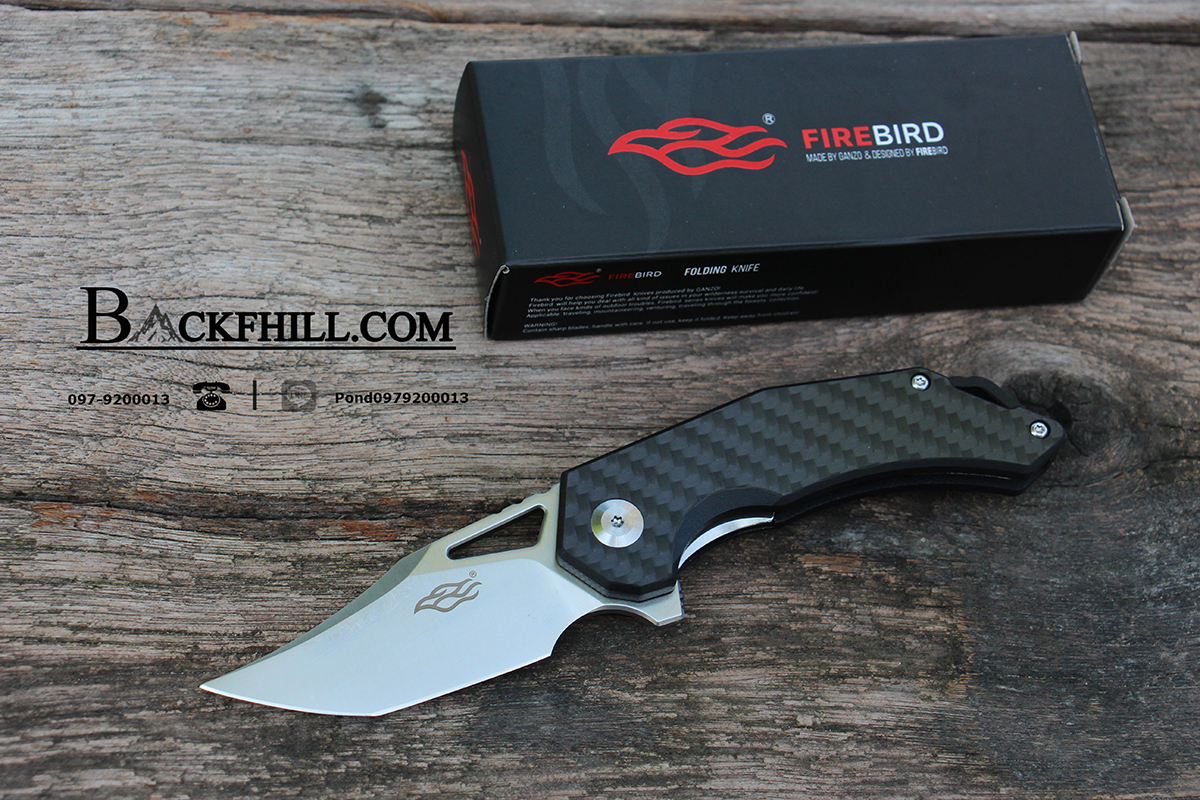 มีดพับ Ganzo Firebird รุ่น FH61-CF / D2 still ของแท้ 100%