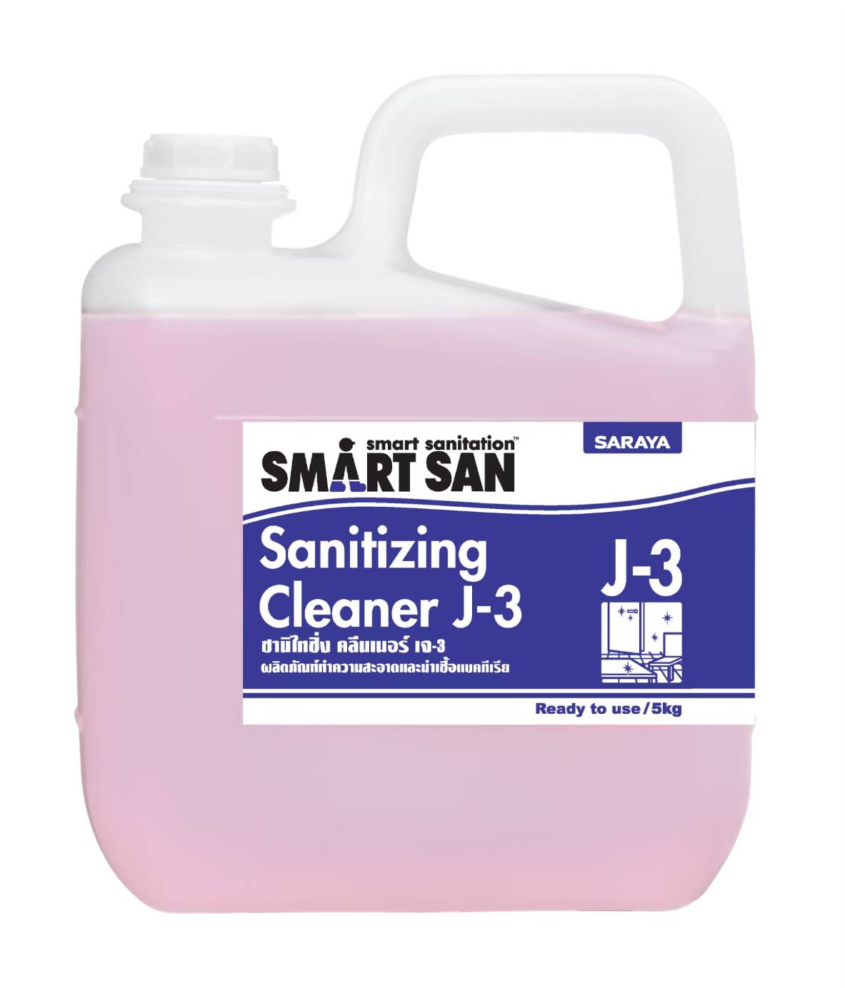 น้ำยาทำความสะอาดและฆ่าเชื้อ Sanitizing Cleaner J-3