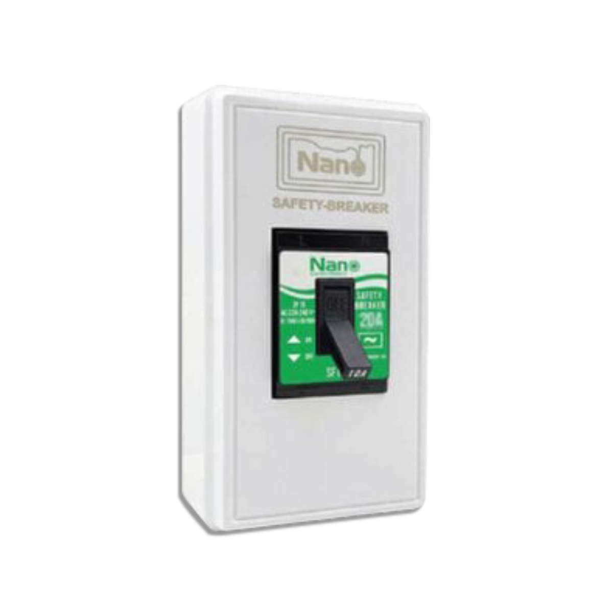 NANO ชุดเซฟตี้เบรกเกอร์พร้อมกล่องครอบเบรกเกอร์ 20A รุ่น CSSF20 (18 ชิ้น/กล่อง)