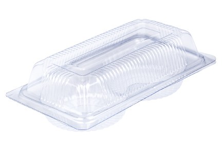 กล่องพลาสติก กล่องใส่ขนม สีใส รหัส E-32 จำนวน 100ใบ