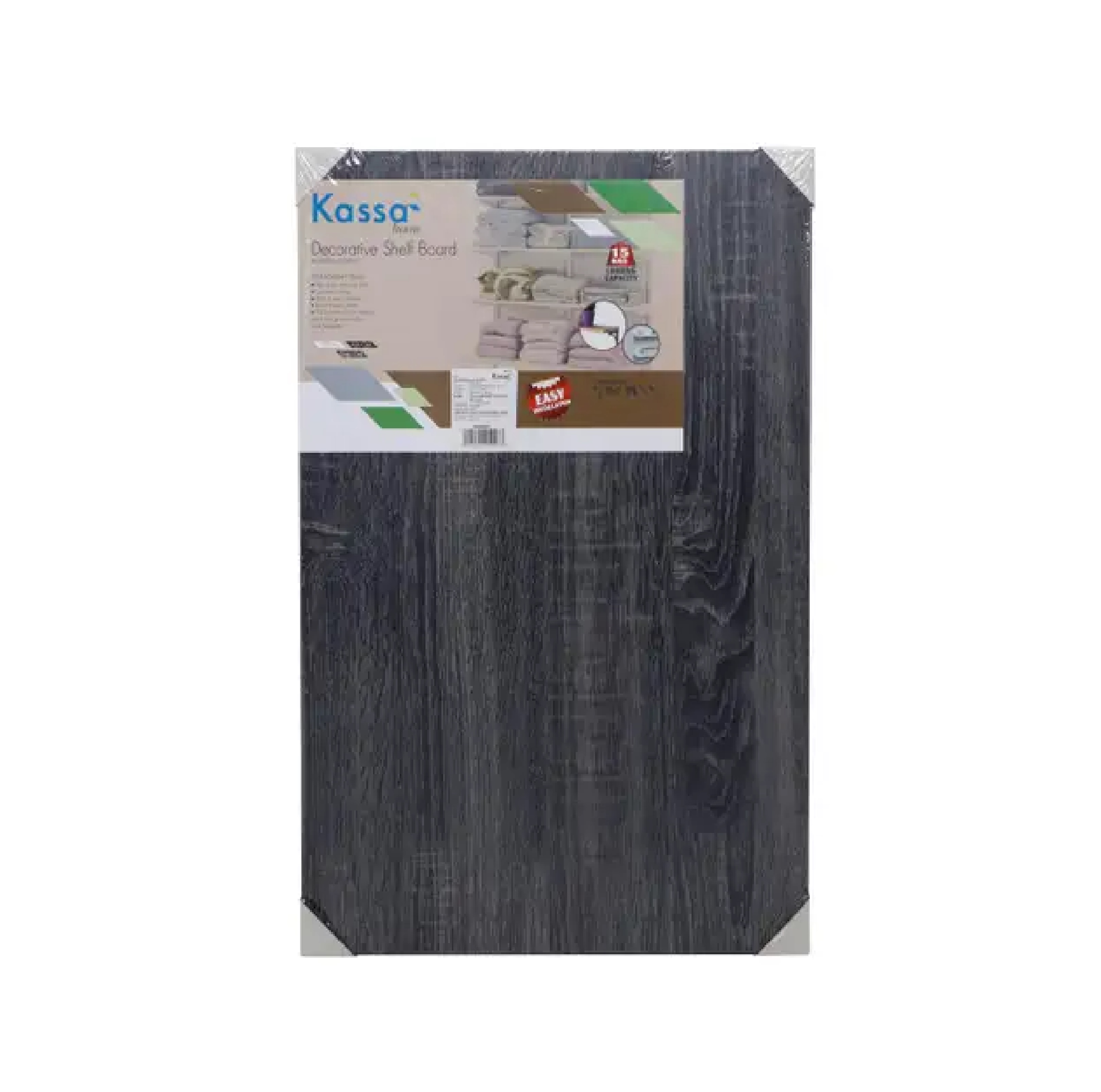 แผ่นชั้นไม้ปิดผิวเมลามีน DIY KASSA HOME รุ่น MES6400AS ขนาด 60 x 40 x 1.6 ซม. สีโอ๊ก