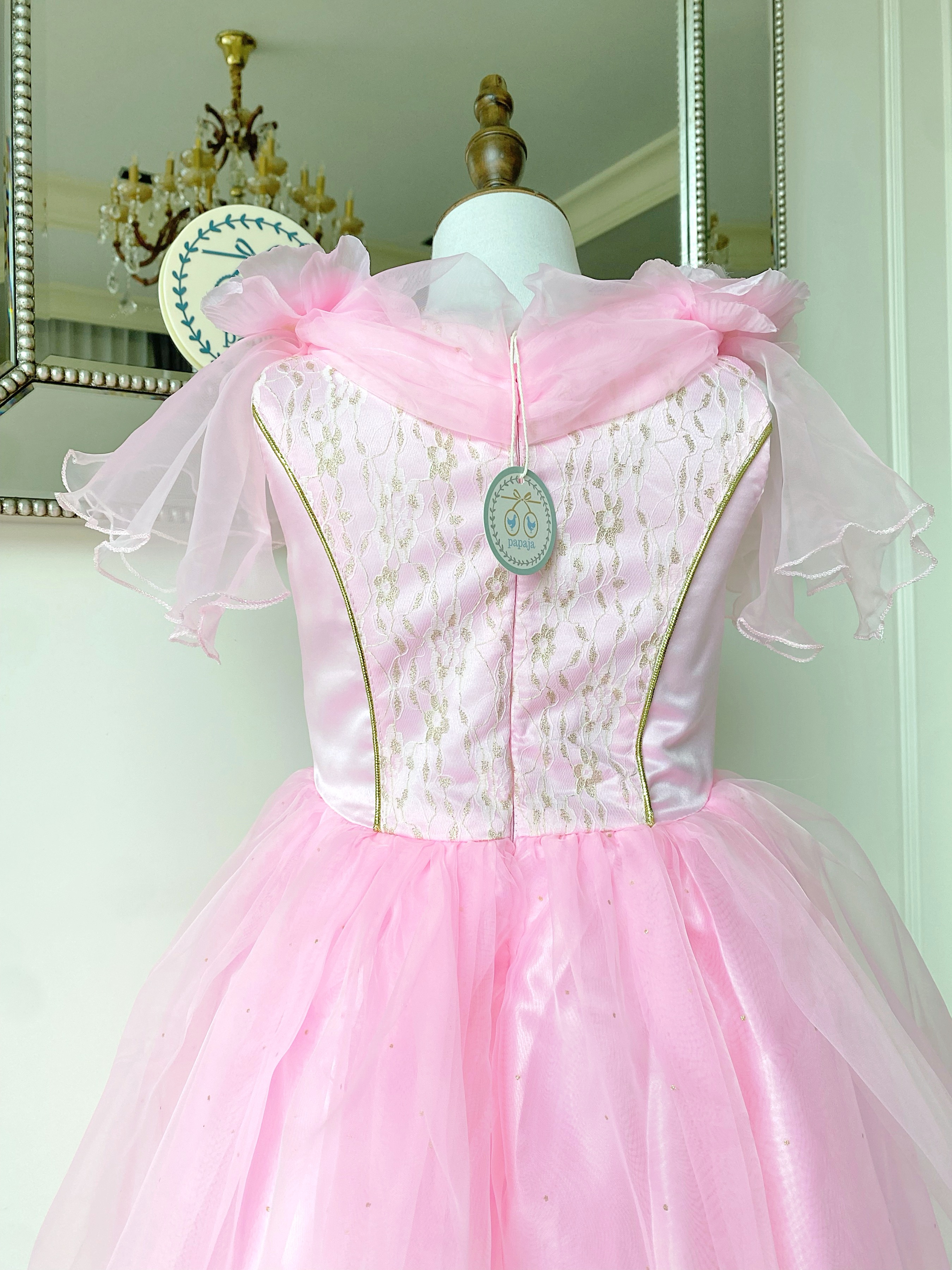 ชุดเจ้าหญิงออโรร่า รุ่นสีชมพูหวานหยดย้อย