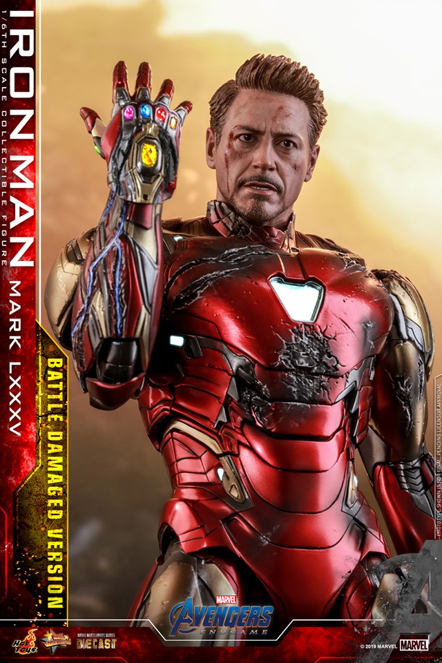 Hot Toys MMS543D33 Avengers: Endgame - Iron Man Mark LXXXV (Battle Damaged Version)