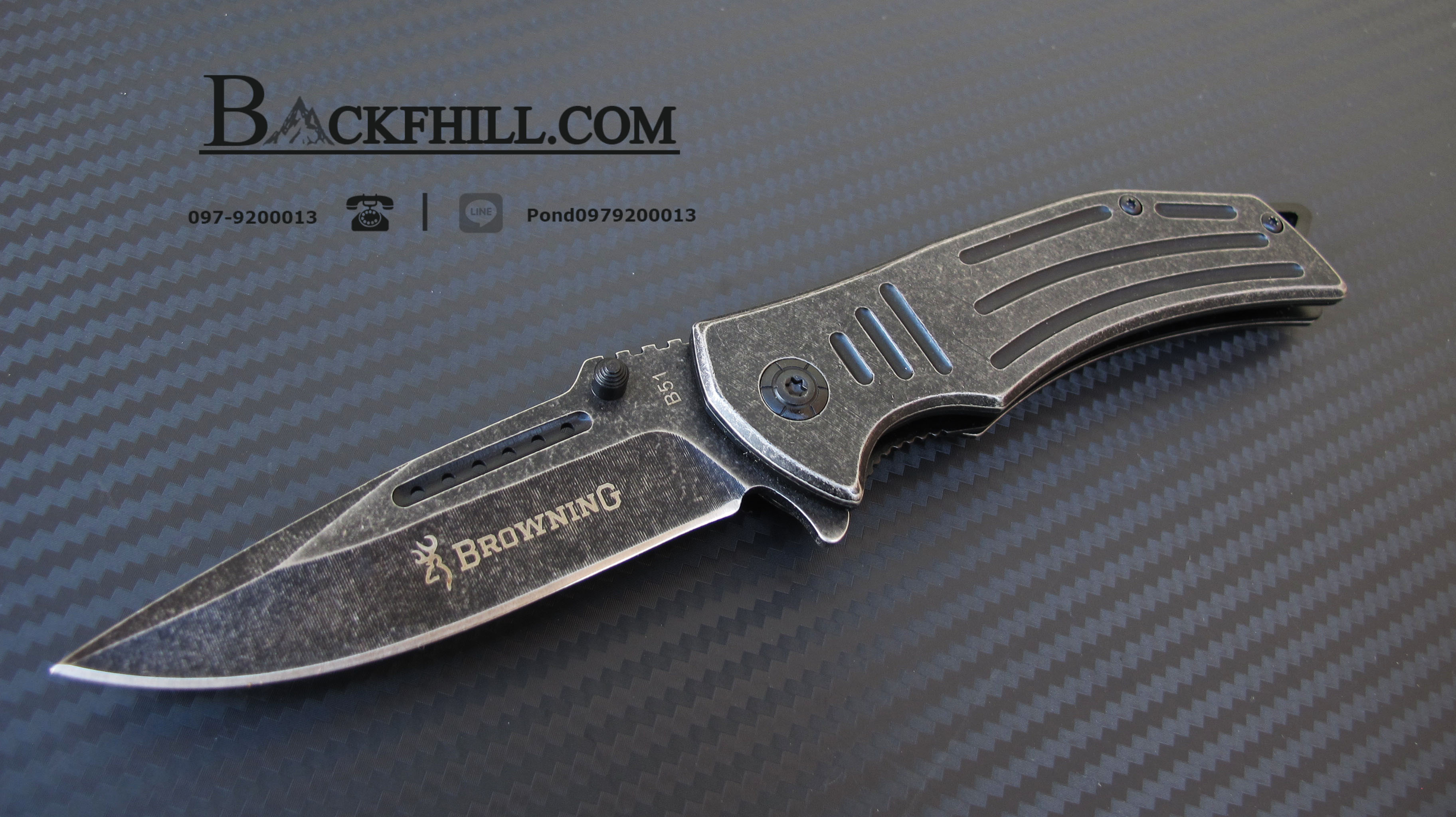 BROWNING รุ่น B51 Stainless Steel สีเหล็กดิบ