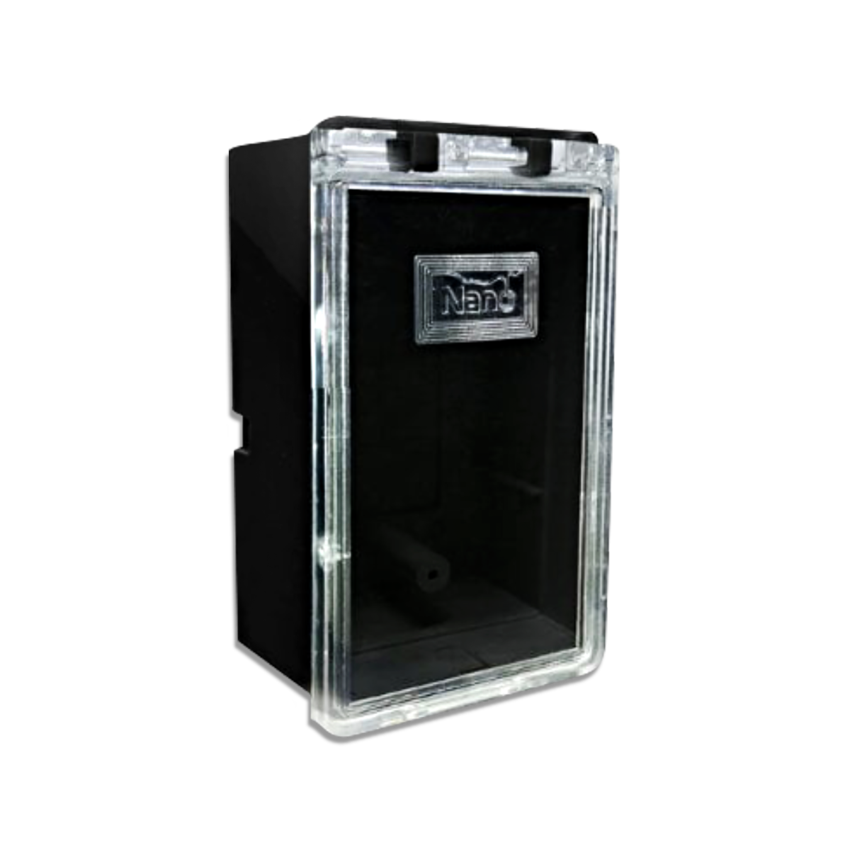 NANO กล่องฝาปิดกันน้ำ ขนาด 3x5.5" สีดำ(ฝาใส) รุ่น NANO-406BC (30 ชิ้น/กล่อง)