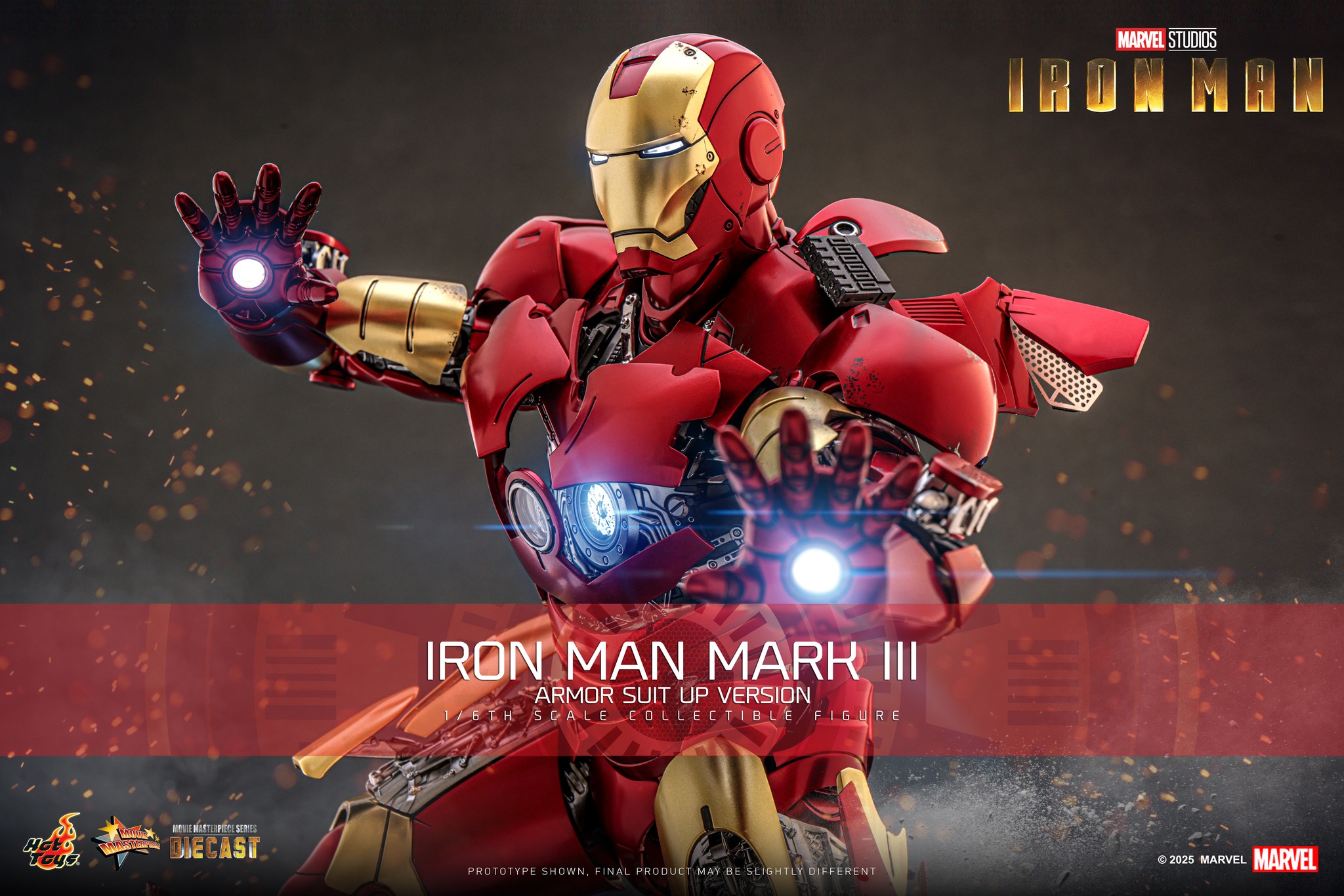 25/08/2568 Hot Toys MMS825D72 Iron Man - Iron Man Mark III (Armor Suit Up Version)