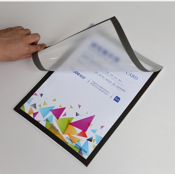 กรอบใส่ภาพ เฟรมใส่ภาพ พร้อมแถบแม่เหล็ก เปลี่ยนภาพง่าย ติดกระจกได้ ขนาด A4,A3 และA2