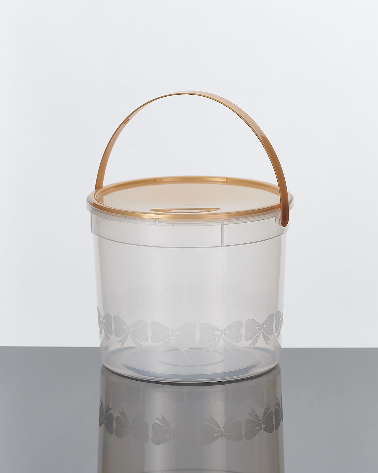 ถังโบว์ใหญ่ ขนาด 1500ml + ฝา + หู จำนวน 12ชุด