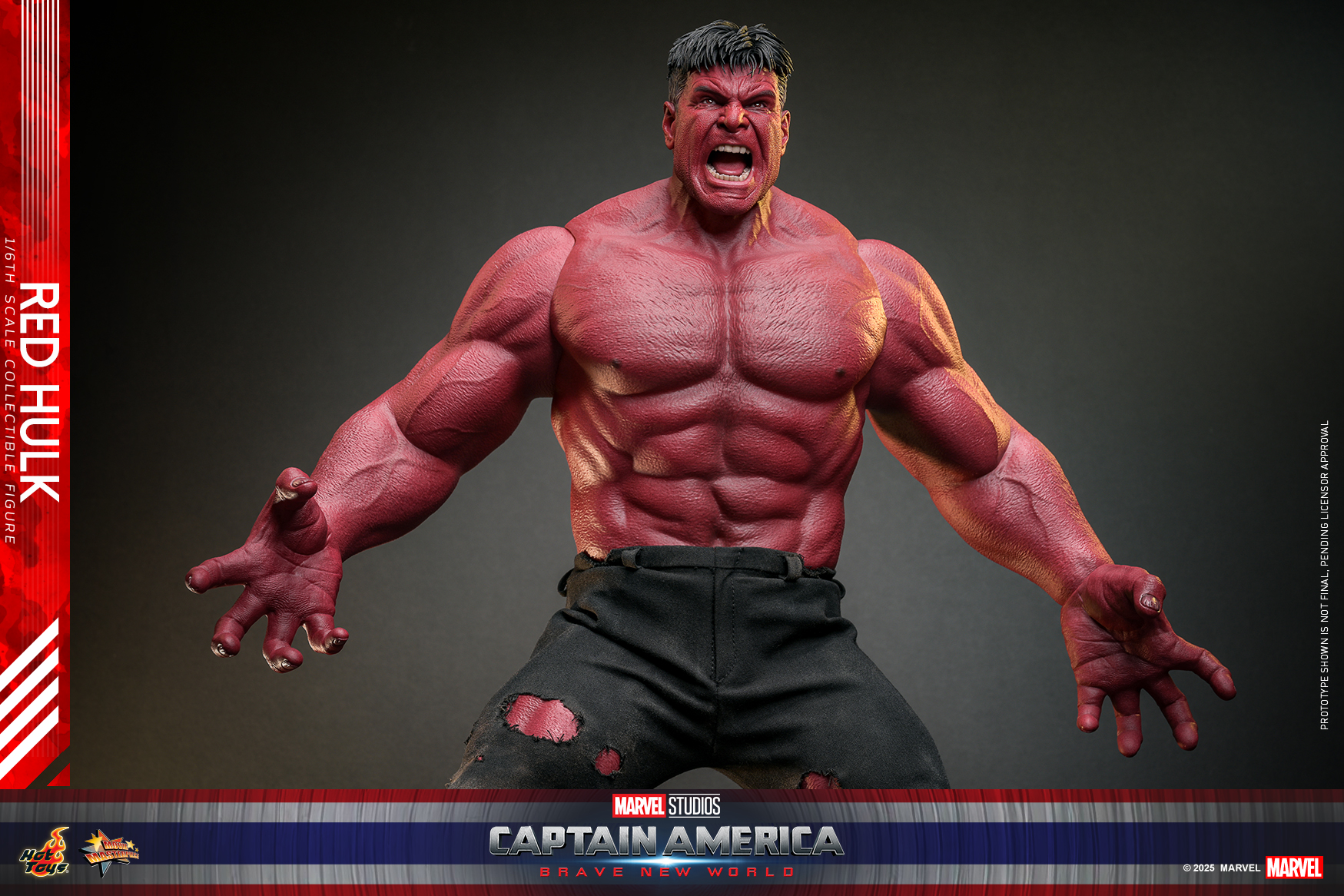 Hot Toys MMS797 Captain America: Brave New World - Red Hulk