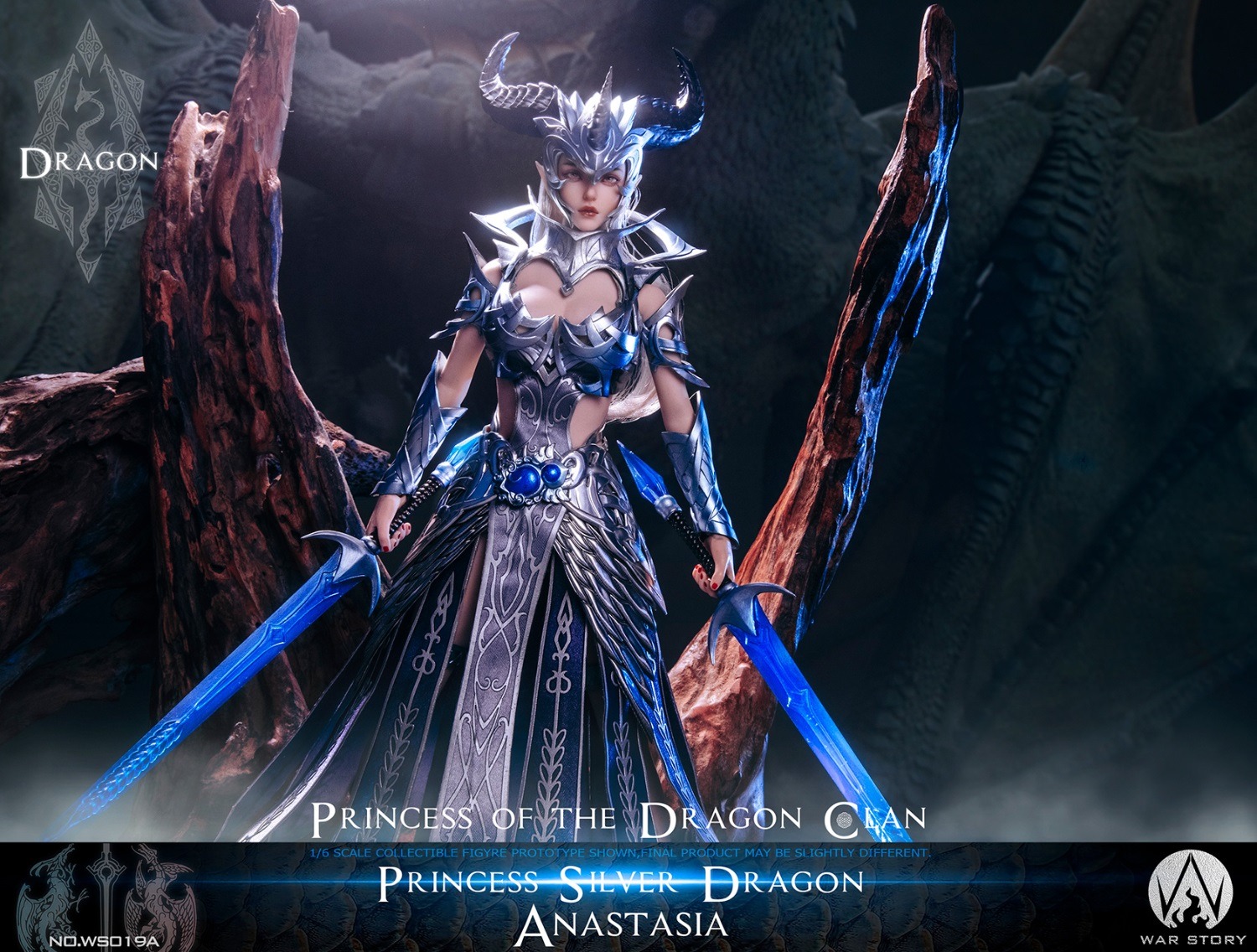 WAR STORY WS019A 1/6 Dragon Princess - Silver Dragon Anastasia
