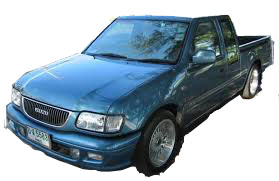 ฝาท้าย/ฝาท้ายกระบะ Isuzu TFR DragonEye(มังกร/ดราก้อนอาย) 1999/2000/2001(เปิดกลาง) - BangplusOnline