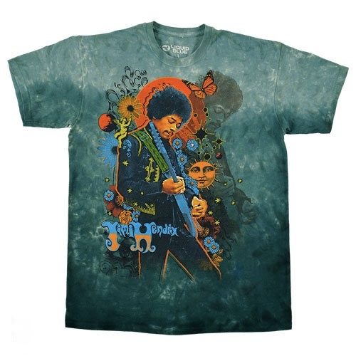 🇺🇸[PREORDER] เสื้อวง JIMI HENDRIX T-SHIRT รวมลายสุดฮิต ลิขสิทธิ์แท้ LIQUID BLUE จาก USA