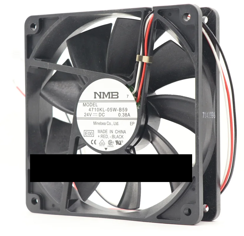 Fan Model: 4710KL-05W-B59 DC24V 119x119x25mm. "NMB"