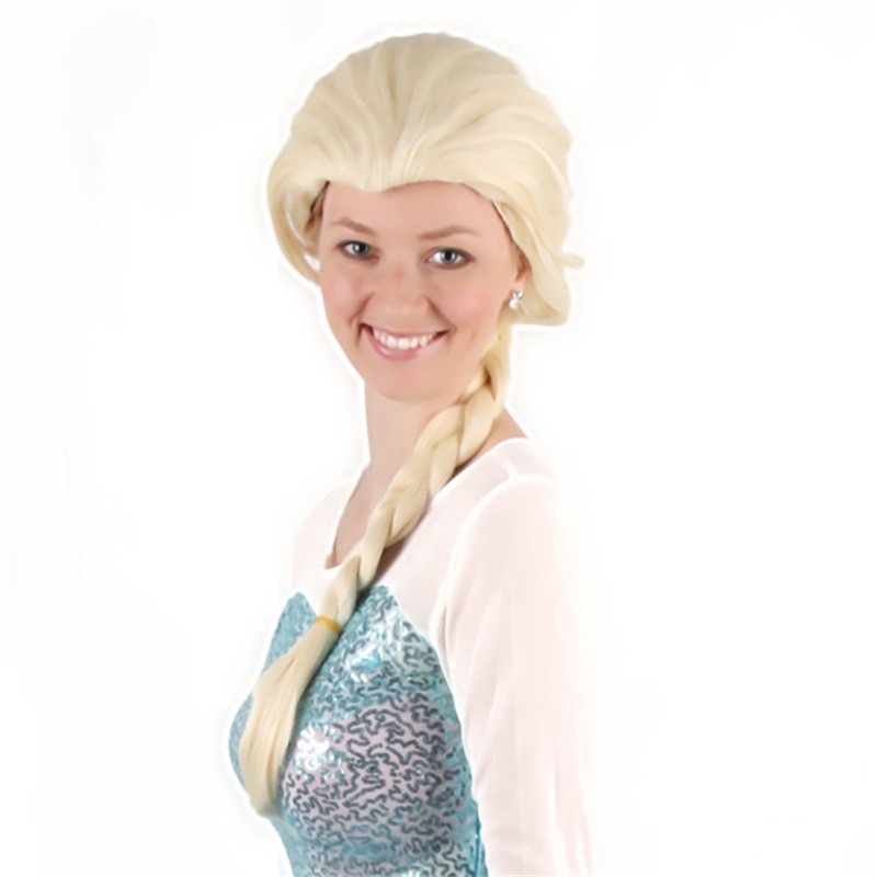 วิกผมเอลซ่า เกรดพรีเมี่ยมวัสดุอย่างดี (Free Size เด็ก)