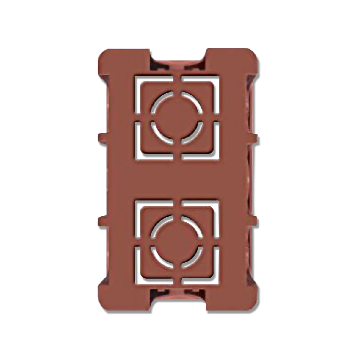 NANO บล็อคฝัง ขนาด 2x4" สีส้ม รุ่น NANO-408 (100 ชิ้น/กล่อง)