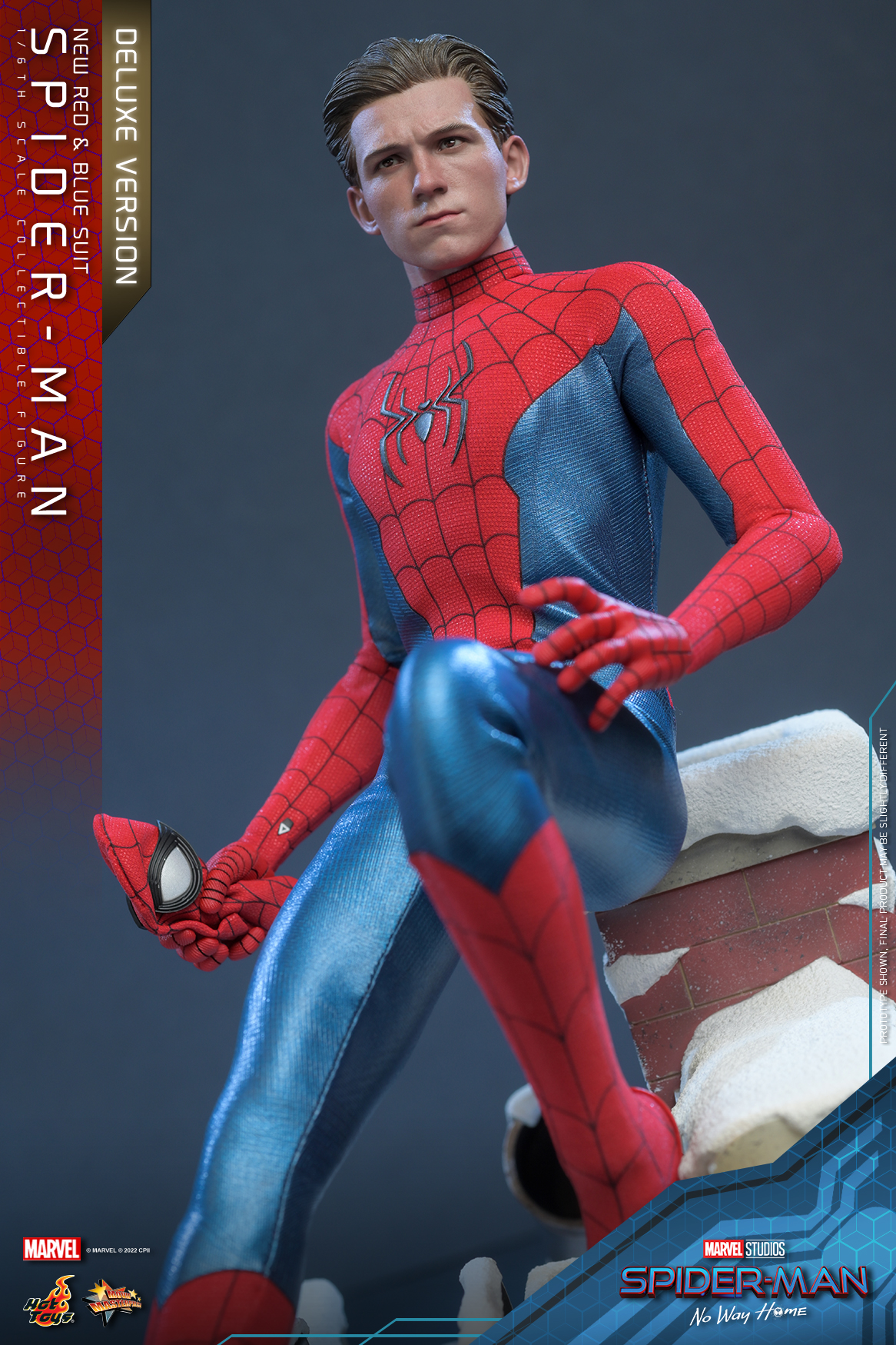 Hot Toys MMS680 1/6 Spider-Man: No Way Home - Spider-Man (New Red and Blue Suit) [Deluxe Version]