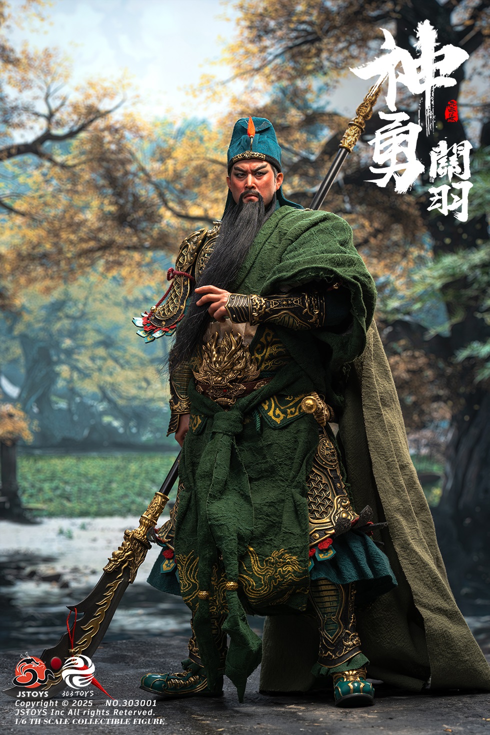 303TOYS x JSTOYS NO.303001 THREE KINDOMS - Mighty Guan Yu Yun Chang (Standard Edition)