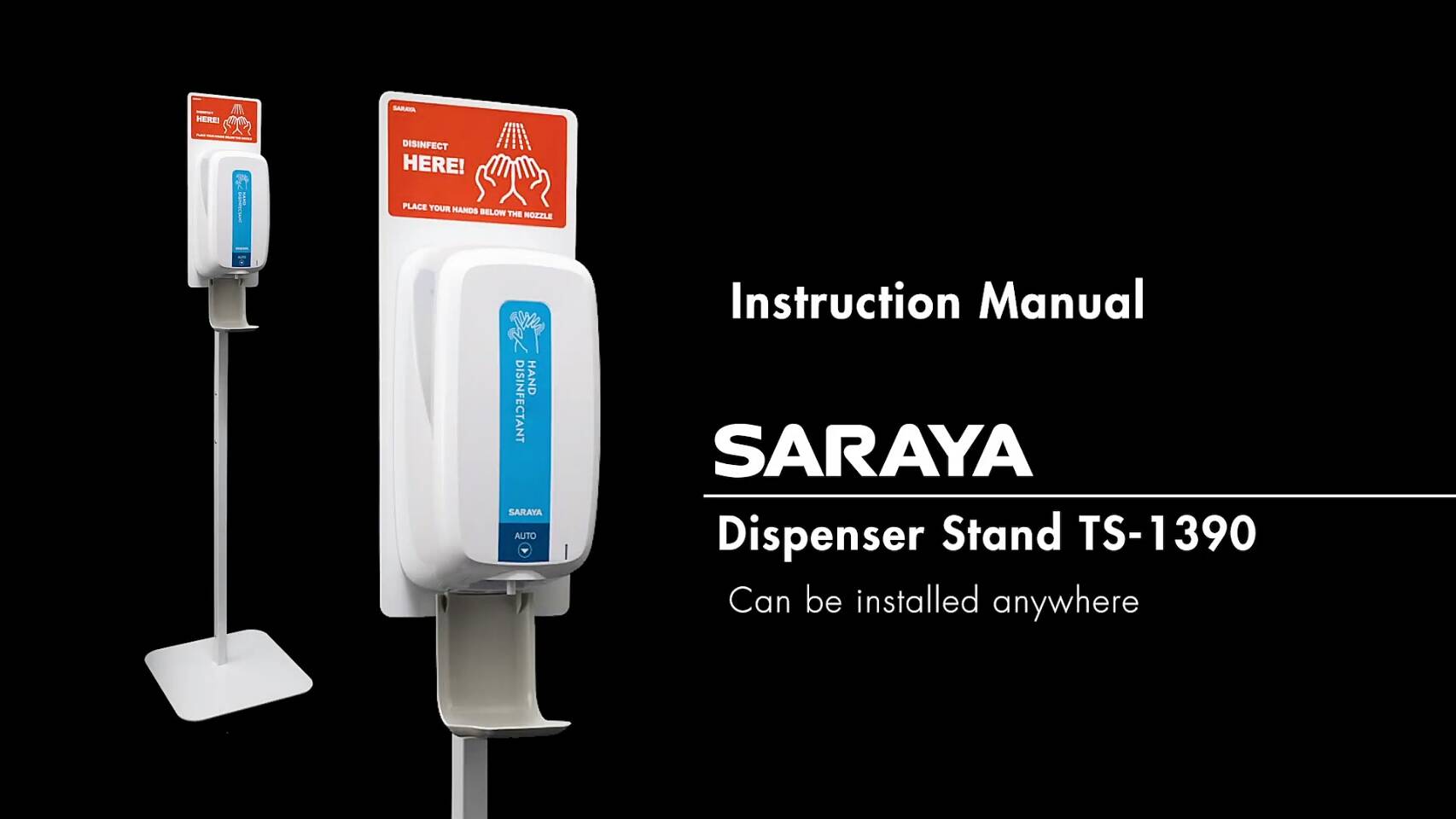 SARAYA ชุดเครื่องจ่ายน้ำยาอัตโนมัติ UD-1600 พร้อมสแตน TS-1390