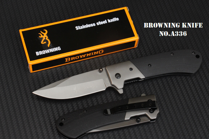 มีดพับ BROWNING A336 ใบมีด 5Cr15mov ด้ามจับ G10