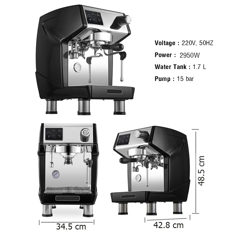 1 Group Espresso Coffee Maker 2950W.