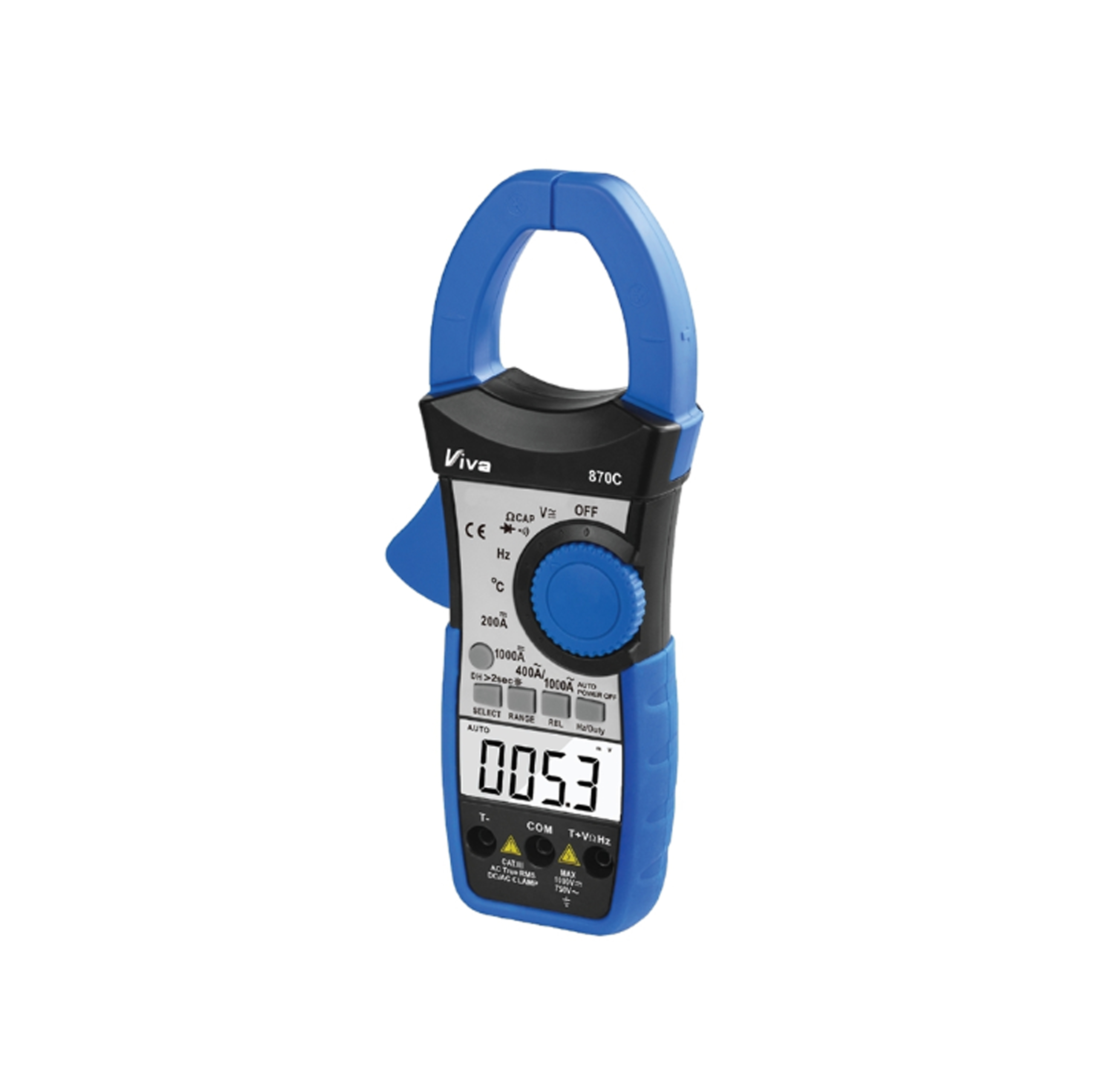 Viva 870C ดิจิตอล แคล้มมิเตอร์ วัดVDC-1000V